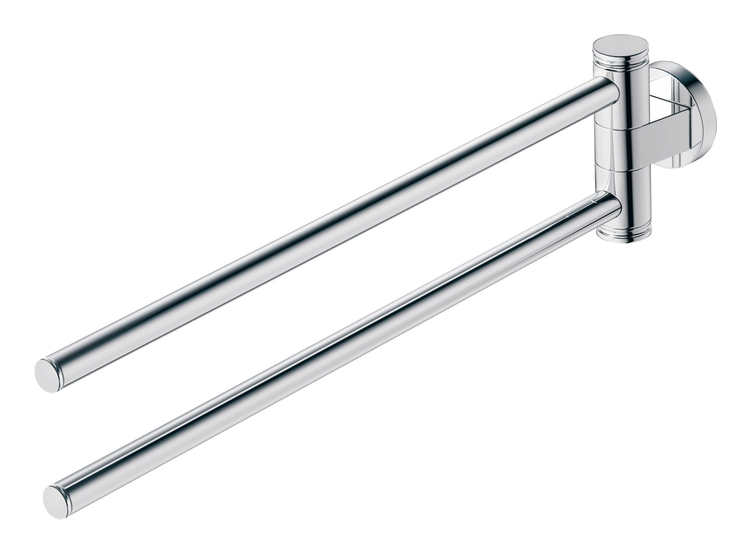 Duravit Handtuchhalter D-Code, Schwenkbar 2-armig 447 mm - Chrom Hochglanz