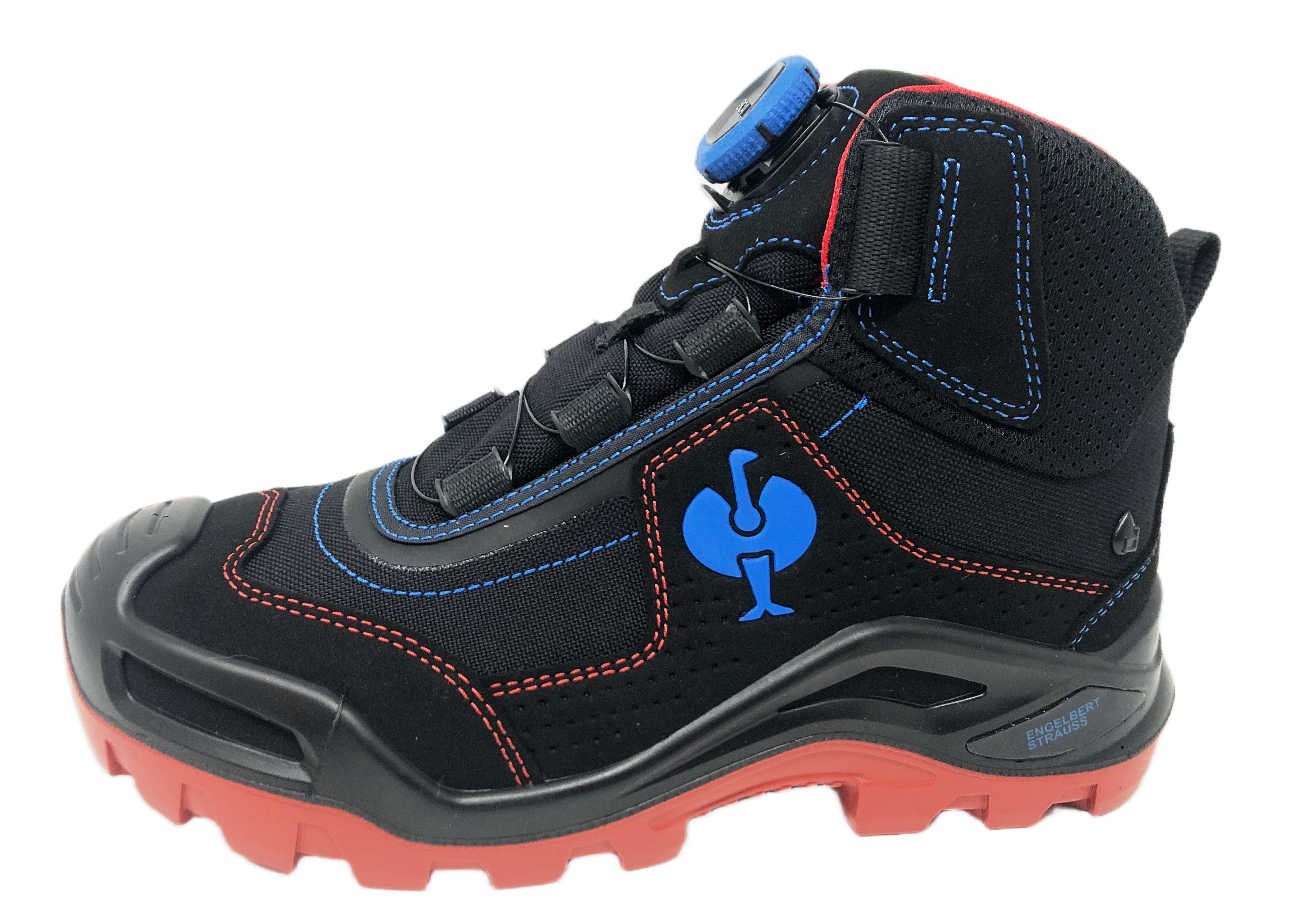Engelbert Strauss S3 Sicherheitsschuhe e.s. Kastra II mid Farbe schwarz/rot/blau Sicherheitsschuh wasserdicht