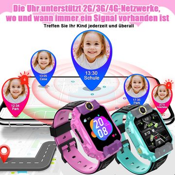 Avisto 4G Smartwatch für Kinder GPS, SOS, Kamera, Spiele, Wasserdicht, App Smartwatch (1.54 Zoll)