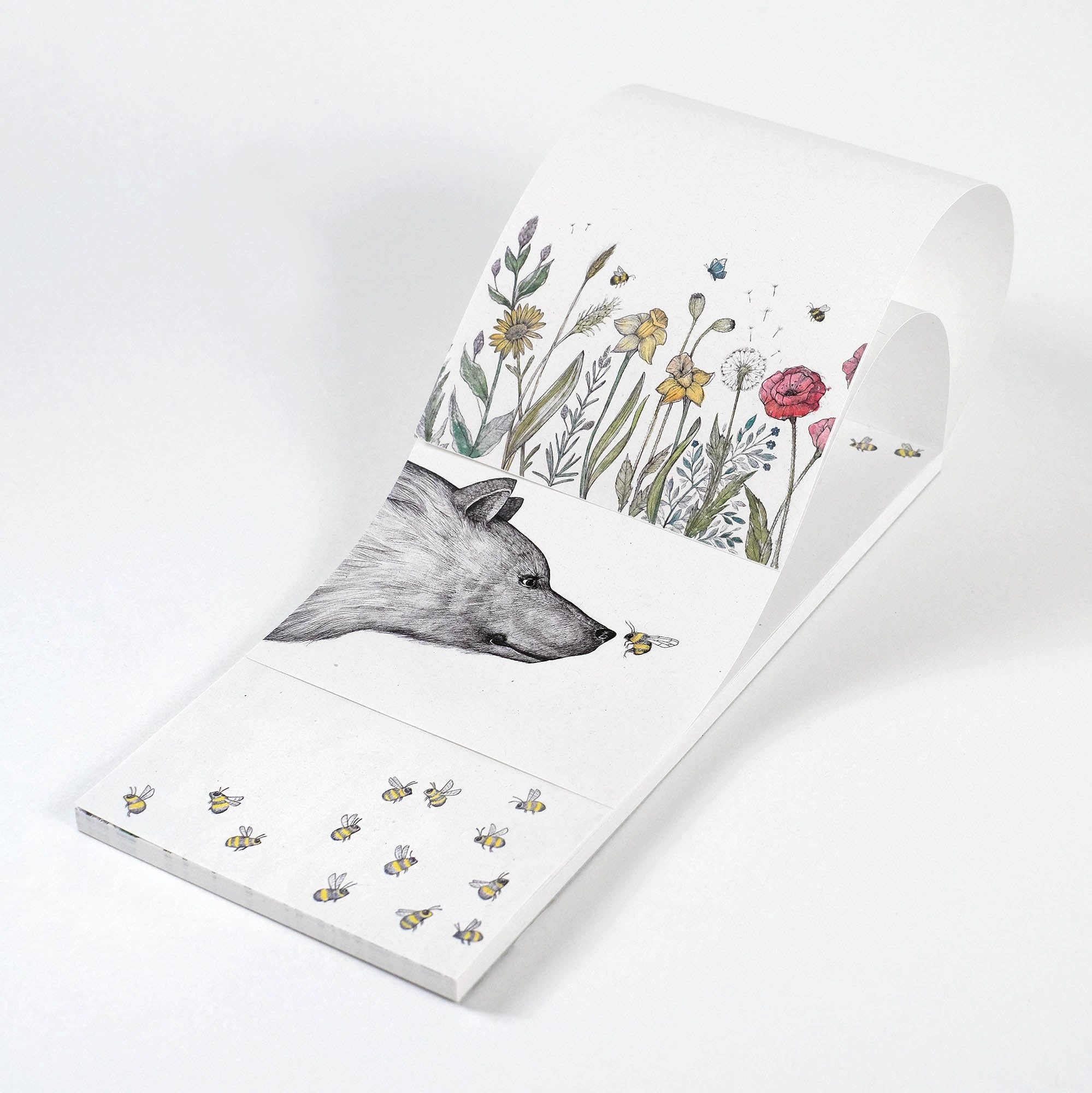 Ligarti Notizblock Notizblock – Bienen und Blümchen Trio