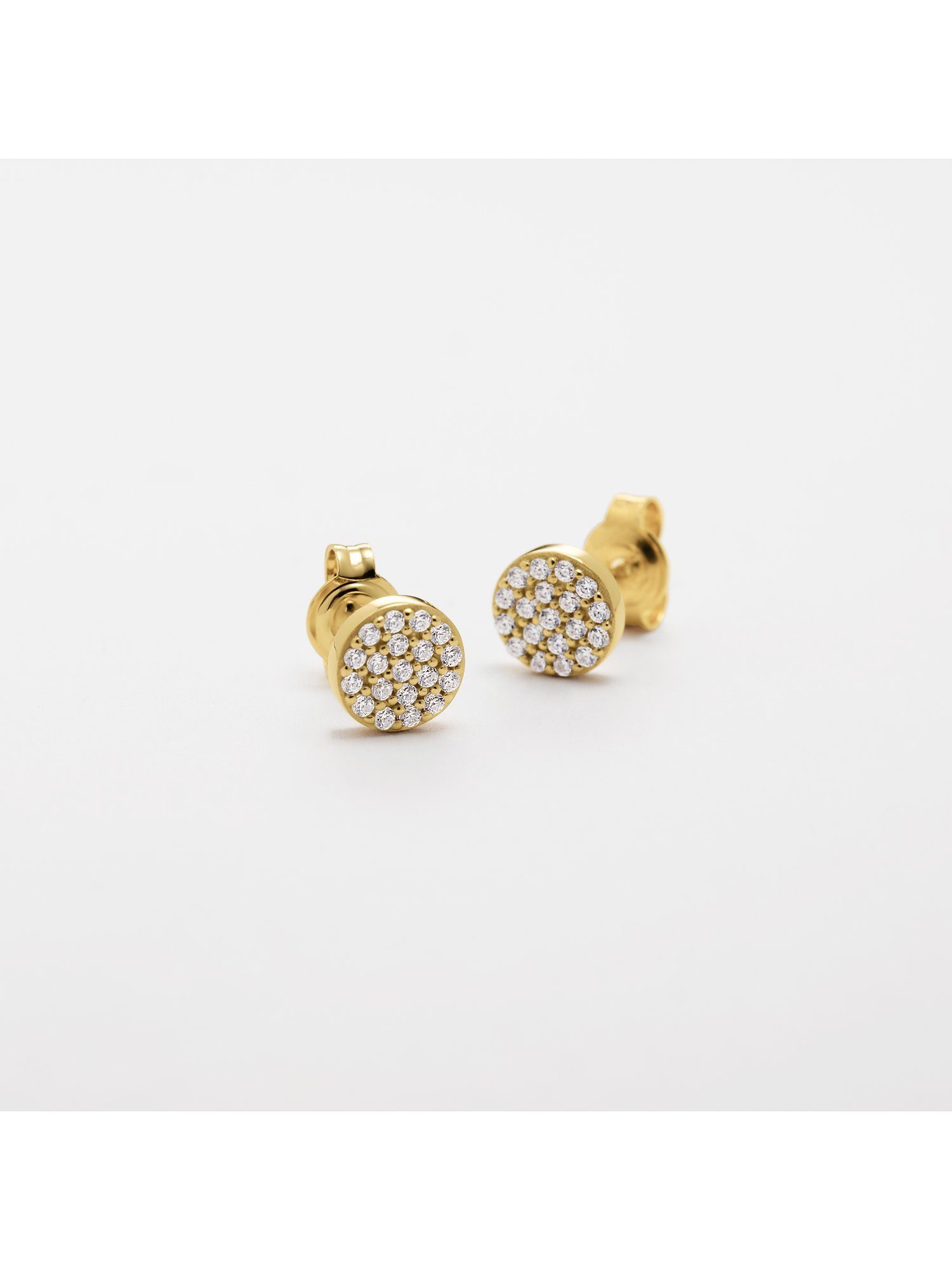Esprit Paar Ohrhänger ESPRIT Damen-Ohrringe 925er 38 Silber Zirkonia gelbgold
