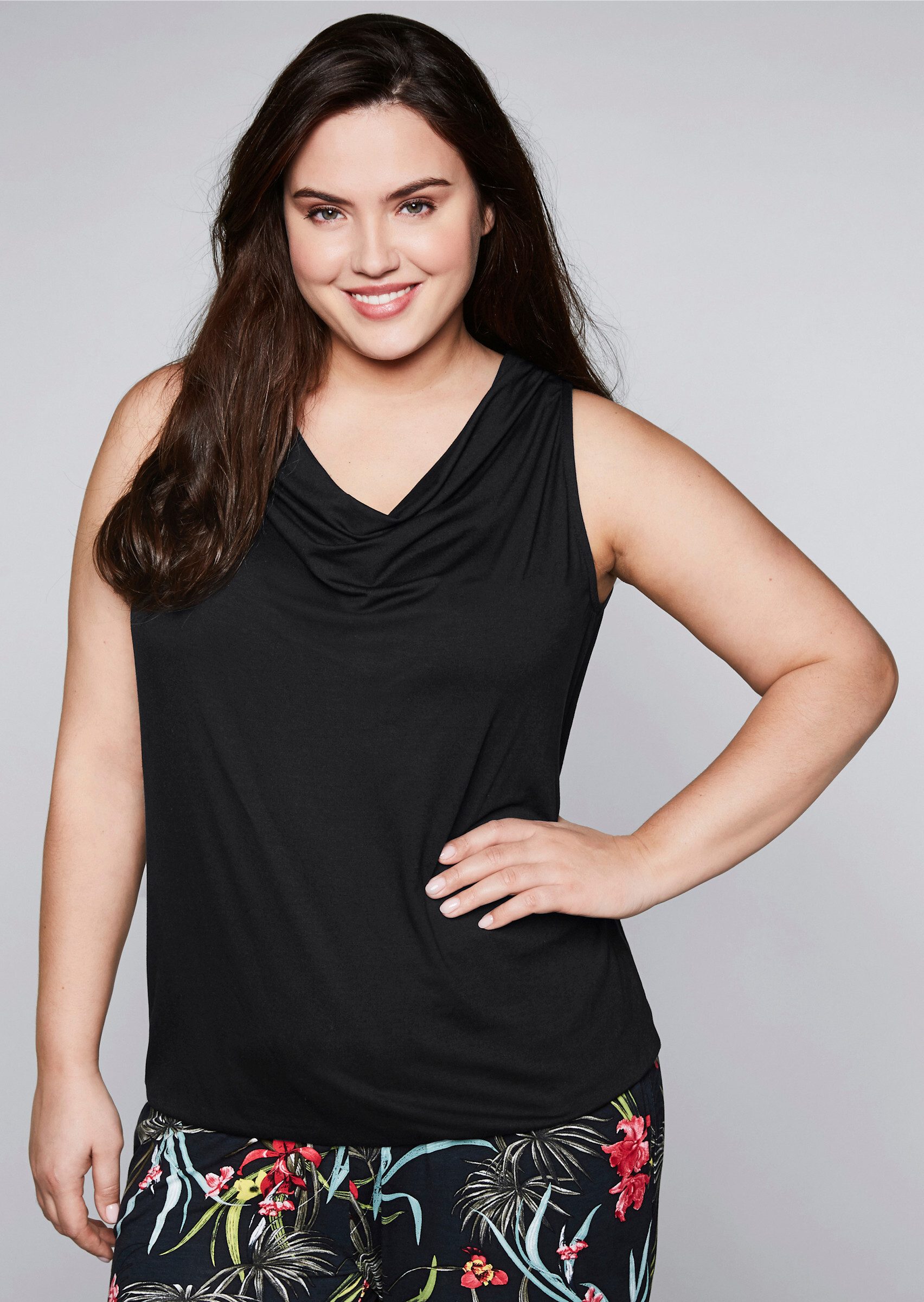 Sheego Shirttop Tanktop Ärmellos günstig online kaufen