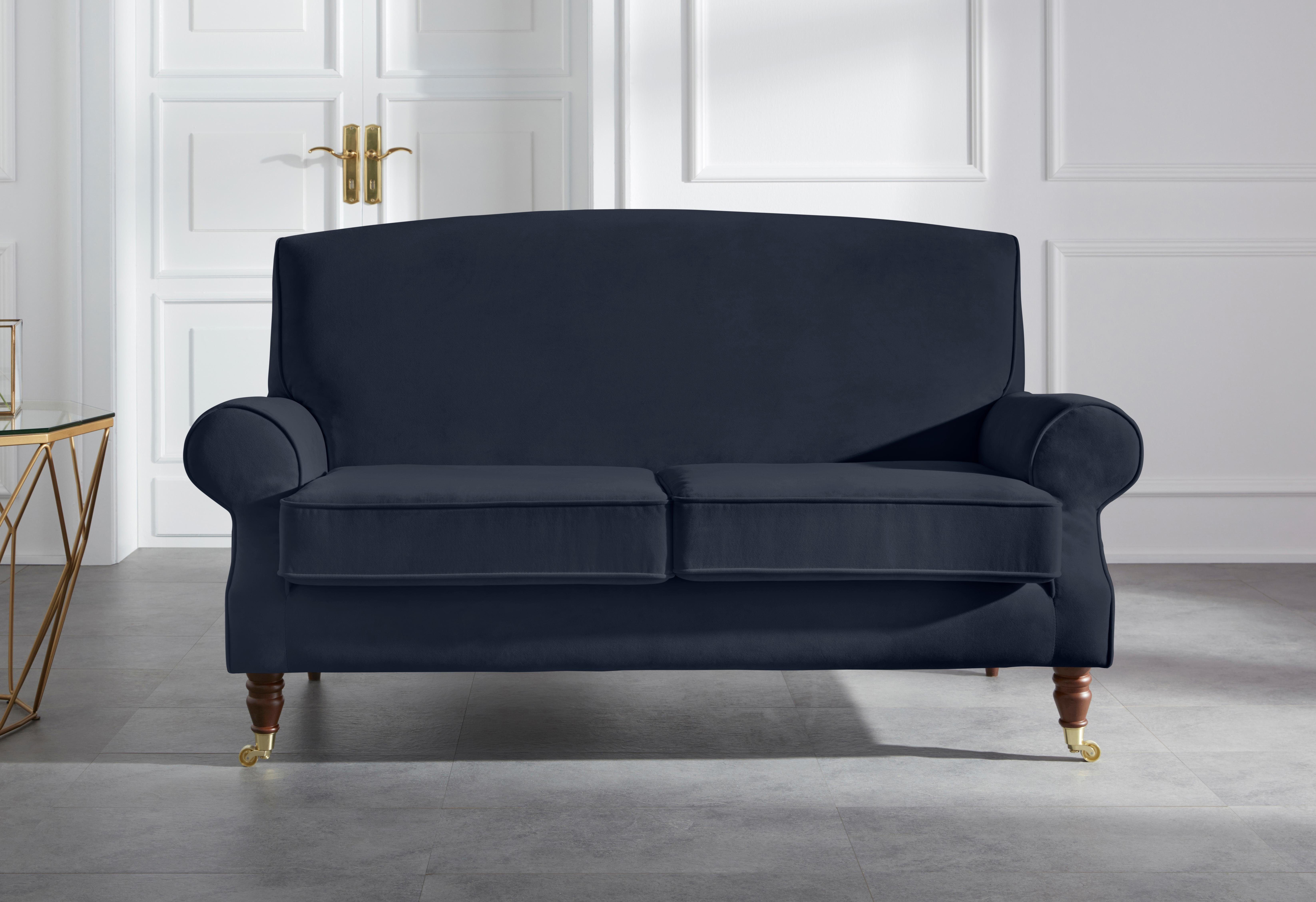 Home affaire 2-Sitzer Rennes, in Samtoptik oder Baumwoll-Mix