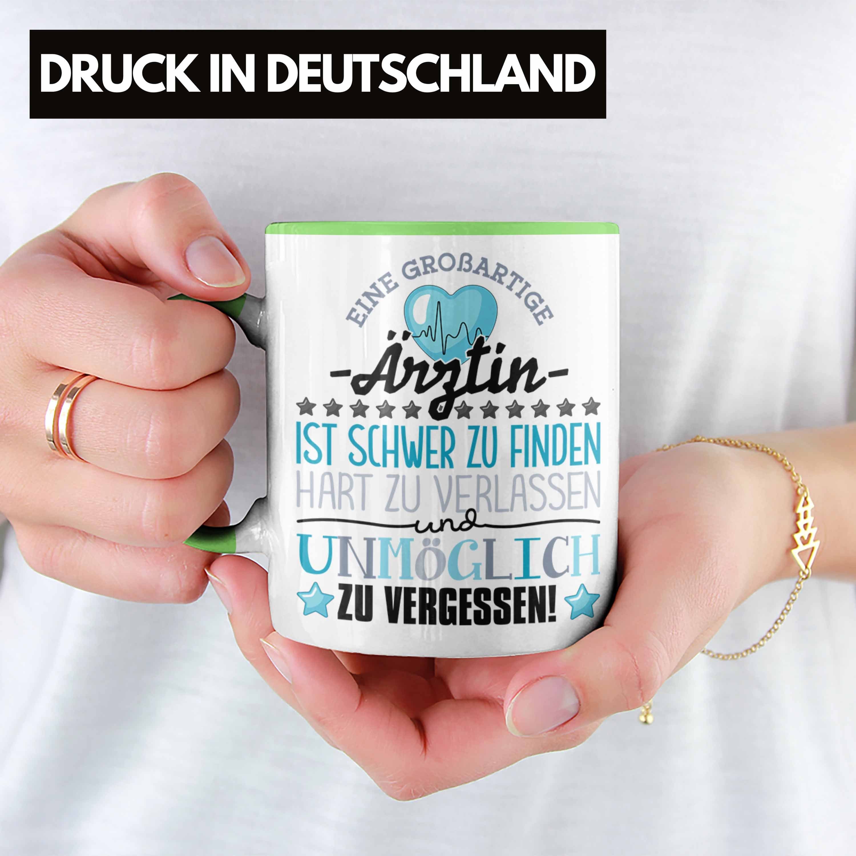 - Tasse Trendation Dan Abschiedsgeschenk Trendation Tasse Abschied Ärztin Spruch Ärztin Grün