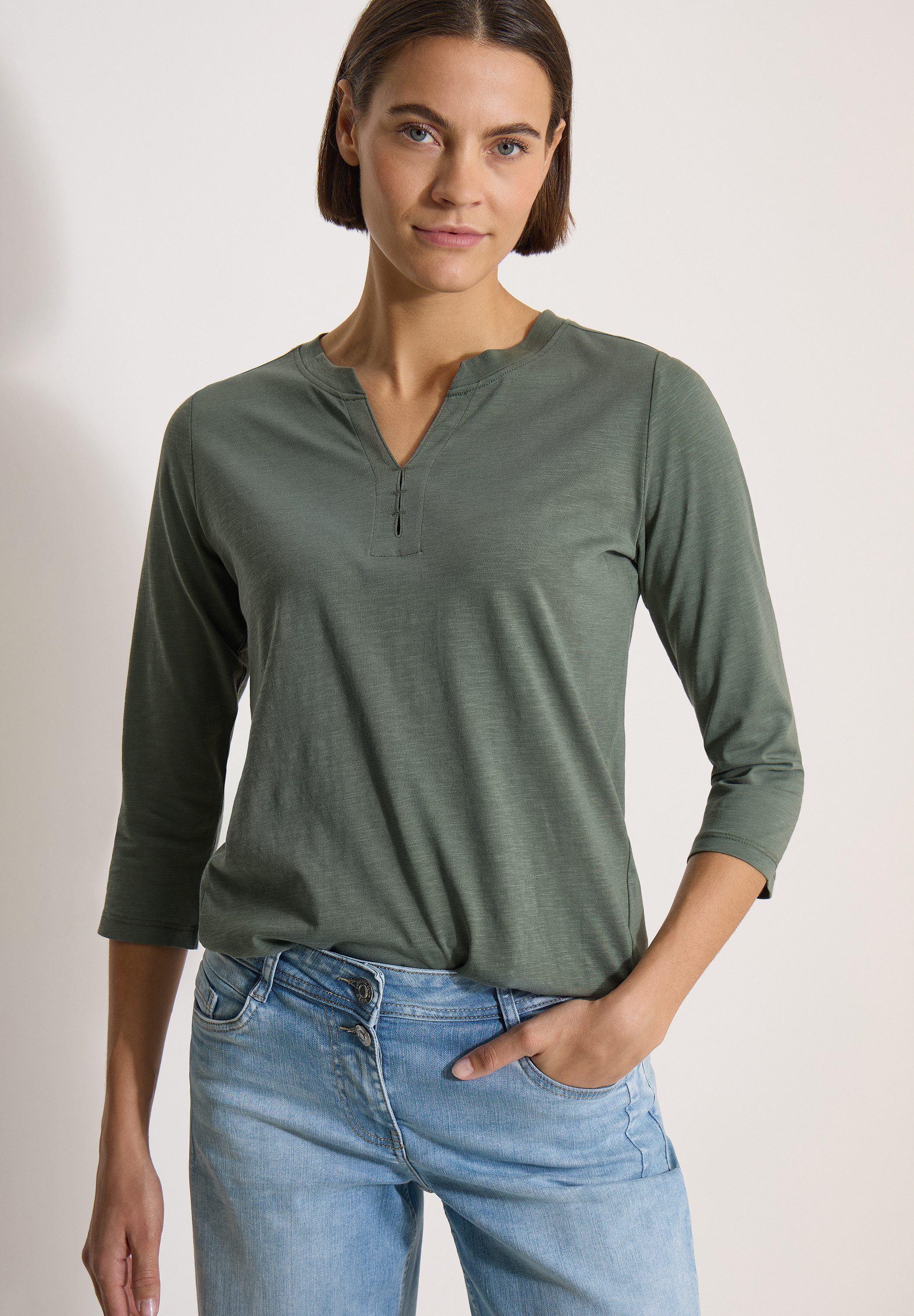 CECIL Tunikashirt aus reiner Baumwolle