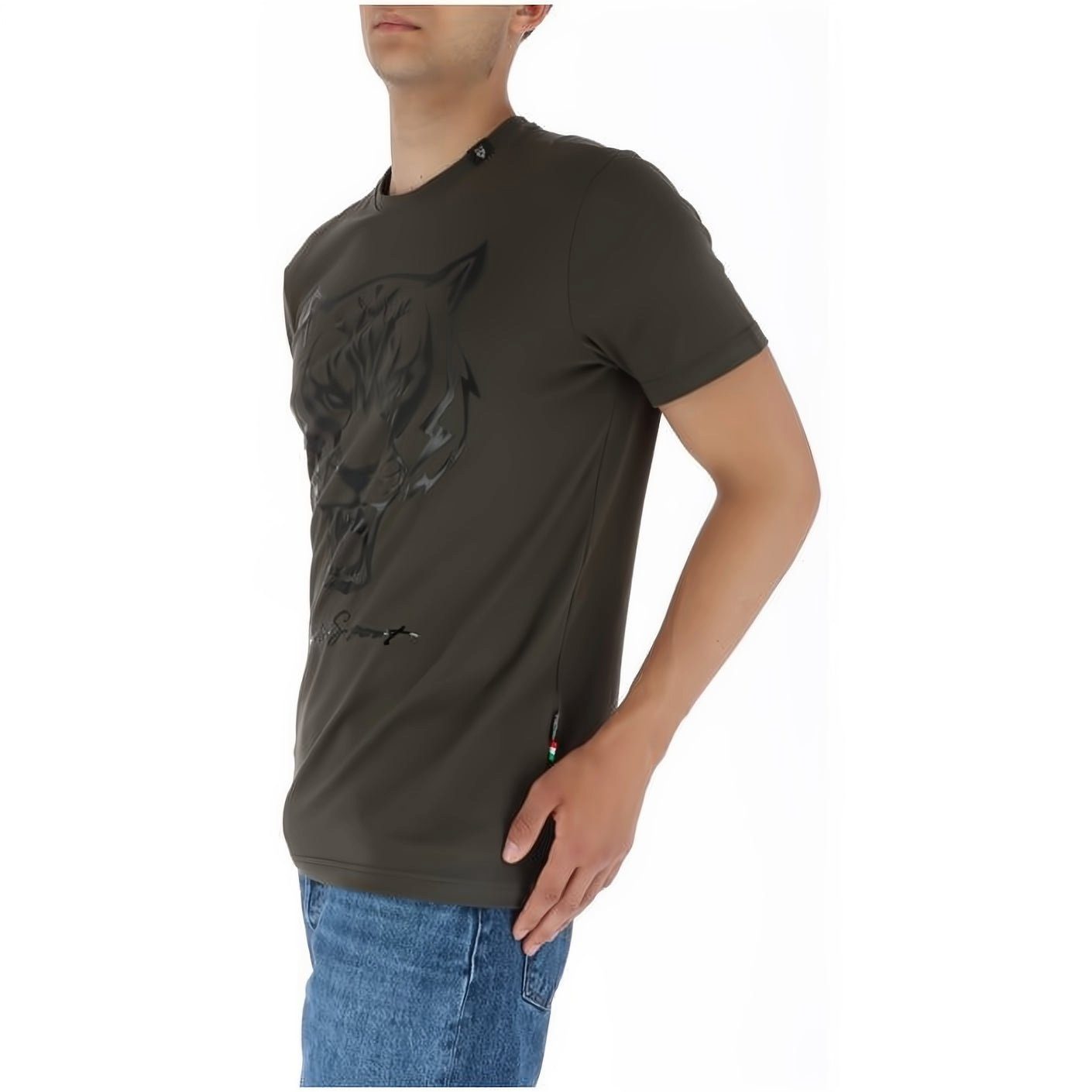 PLEIN SPORT Stylischer T-Shirt hoher ROUND Farbauswahl Look, Tragekomfort, vielfältige NECK