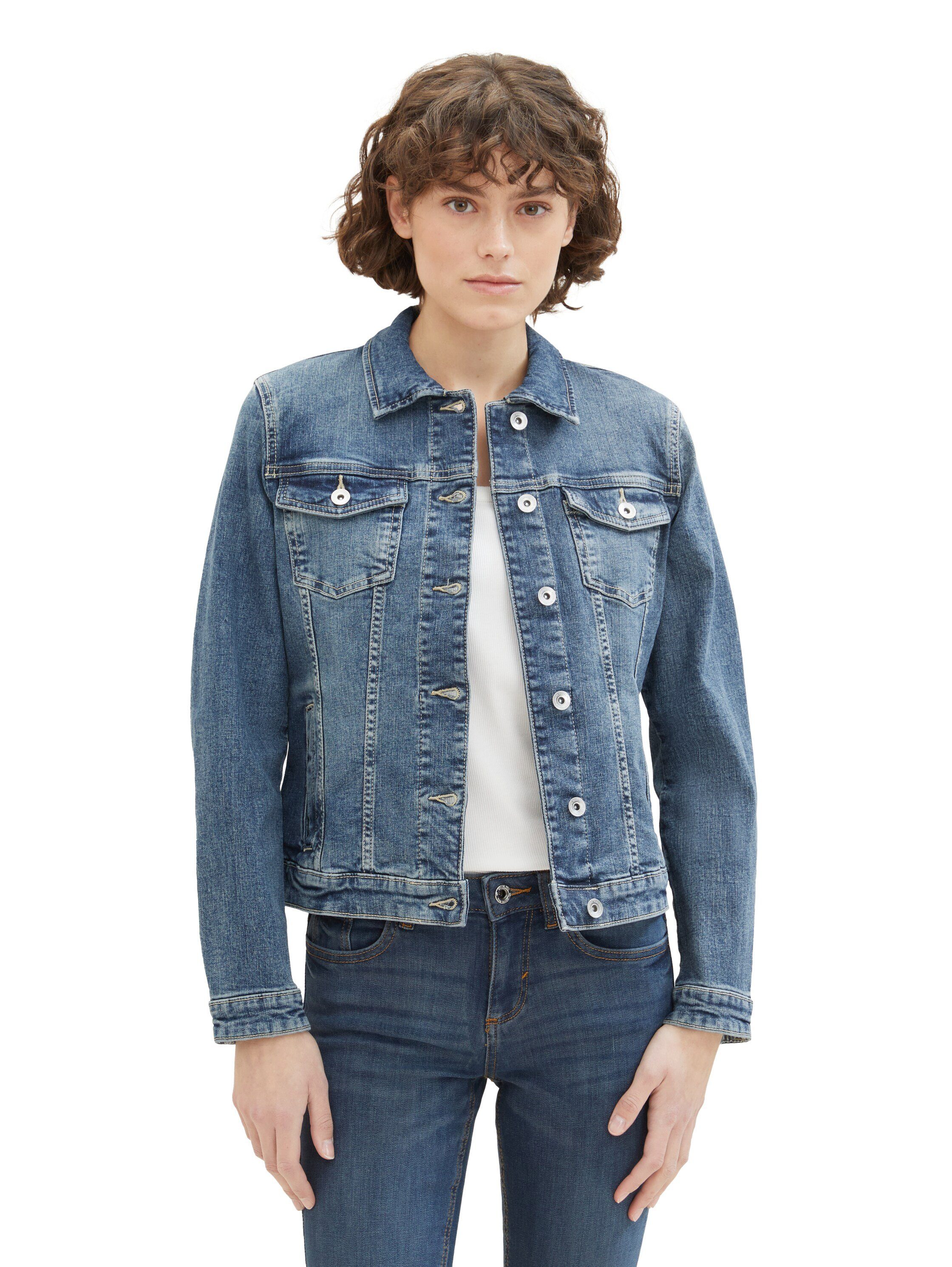 TOM TAILOR Jeansjacke mit Knopfleiste und günstig online kaufen