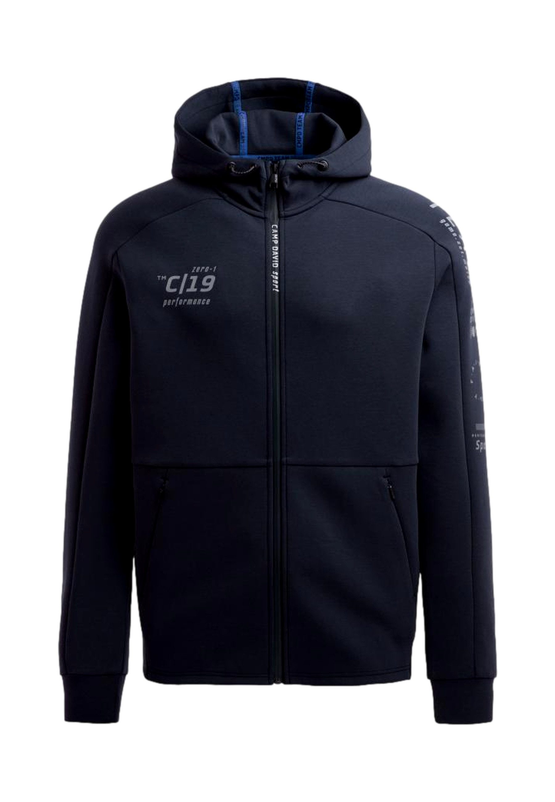 CAMP DAVID Kapuzensweatjacke Jacke Game.Set.Match Kapuzensweatjacke (1-tlg)