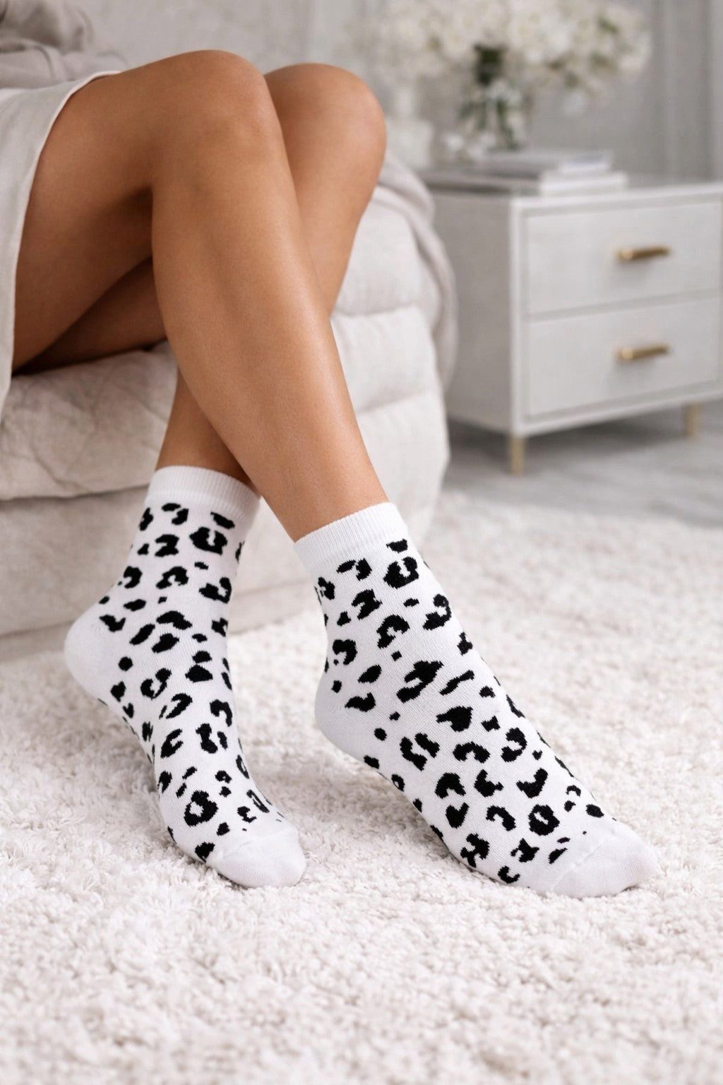 Lycille Socken Leo Socken Damen (Größe 37–41) – Stylische Baumwollsocken viele Farben