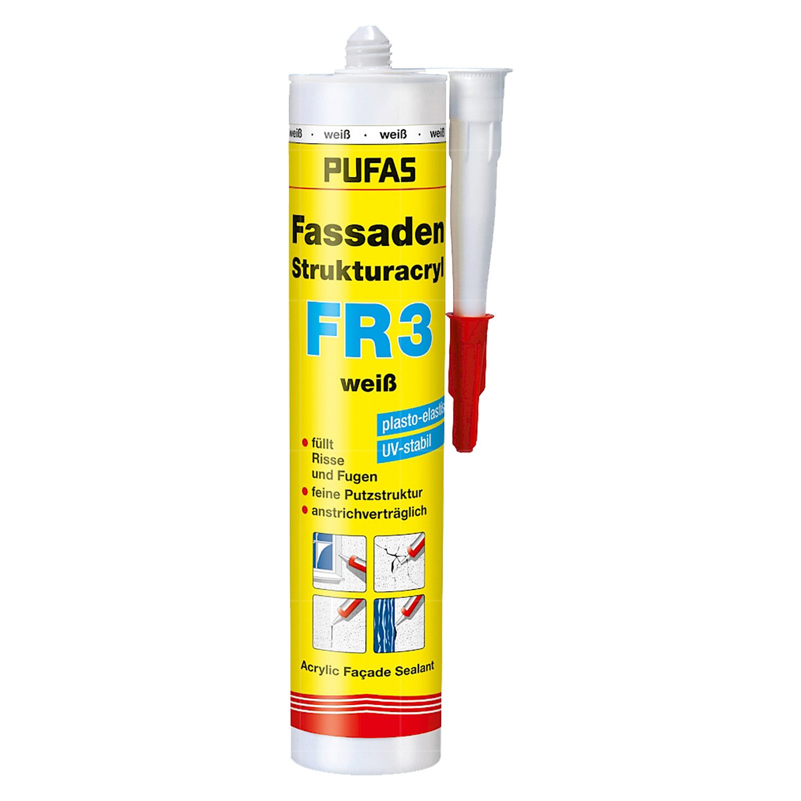 PUFAS Maleracryl Fassaden Strukturacryl FR3 - 0,31 LTR