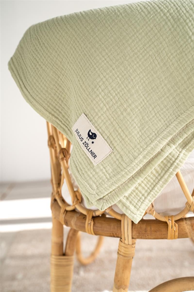 Babydecke lime Kuscheldecke Musselin 70x100, Julius Zöllner, Kuscheldecke Musselin 70x100