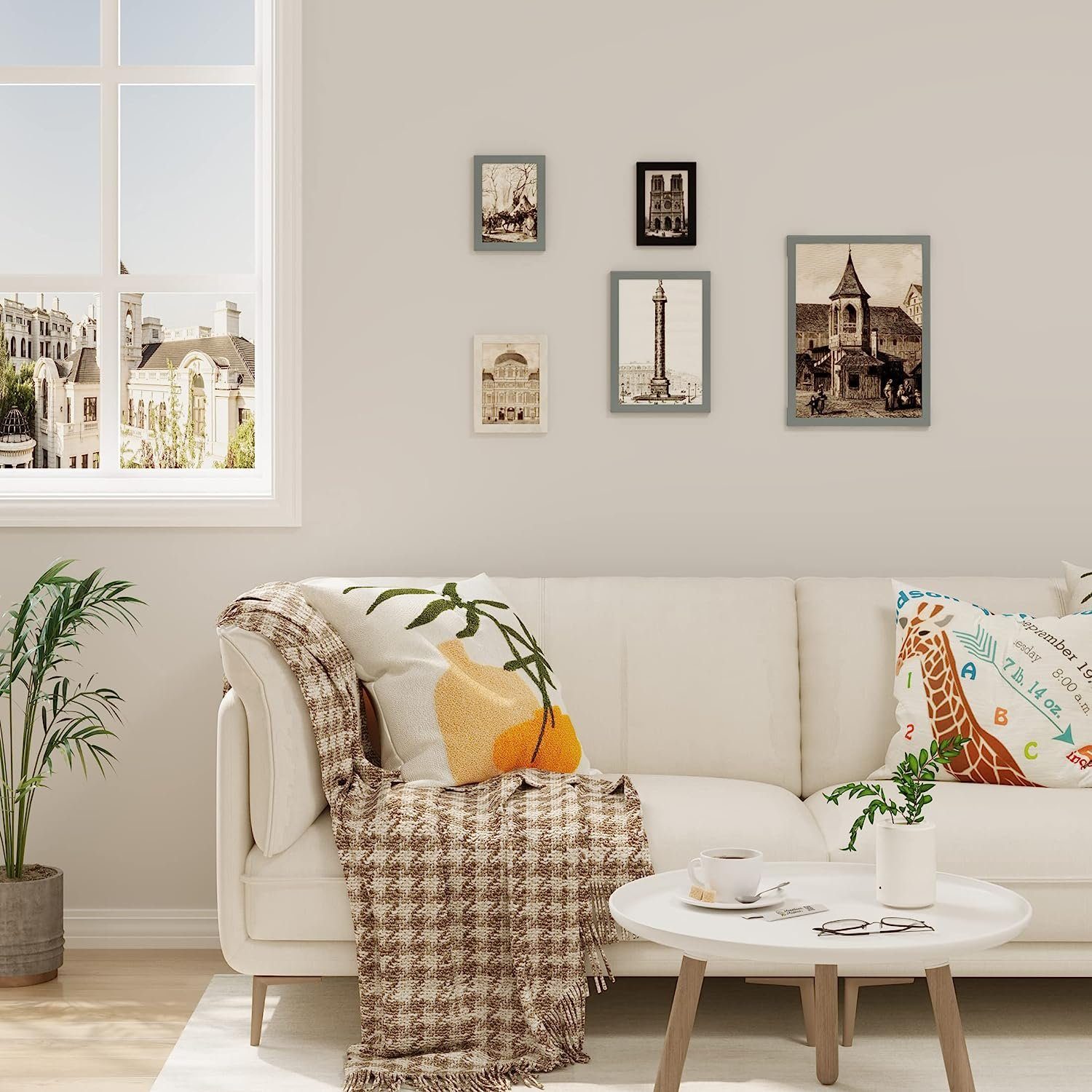 Woltu Bilderrahmen Foto Rahnmen, (5 St), 10x15 bis 30x45 cm aus Holzwerksto günstig online kaufen