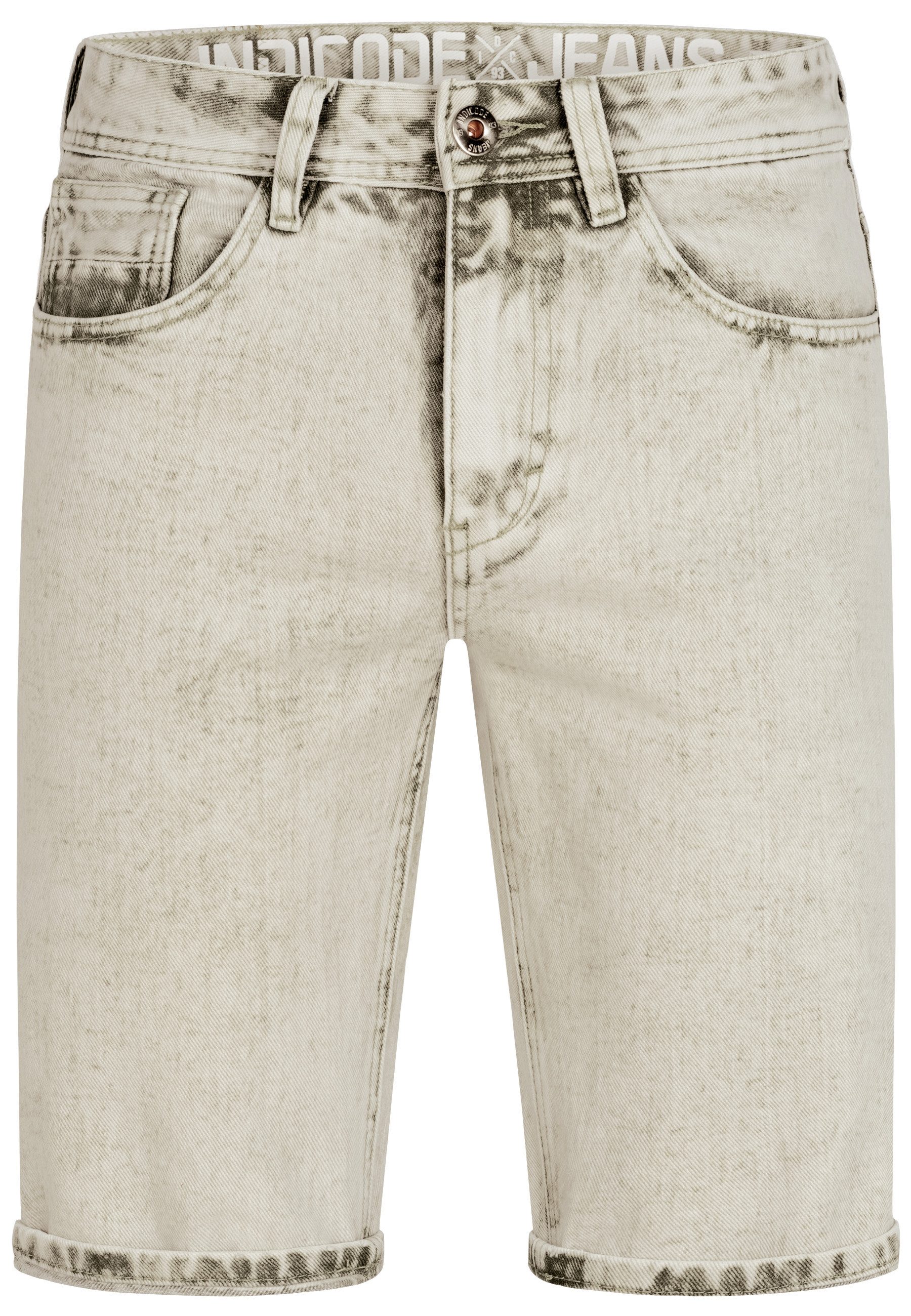 Indicode Jeansshorts Herren INTempol Jeans Shorts Herrenshorts Klassische Denim-Jeansshorts mit modernem Waschungseffekt