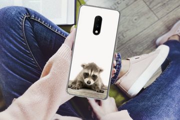 MuchoWow Handyhülle Waschbär - Tiere - Jungen - Mädchen, Phone Case, Handyhülle OnePlus 7, Silikon, Schutzhülle