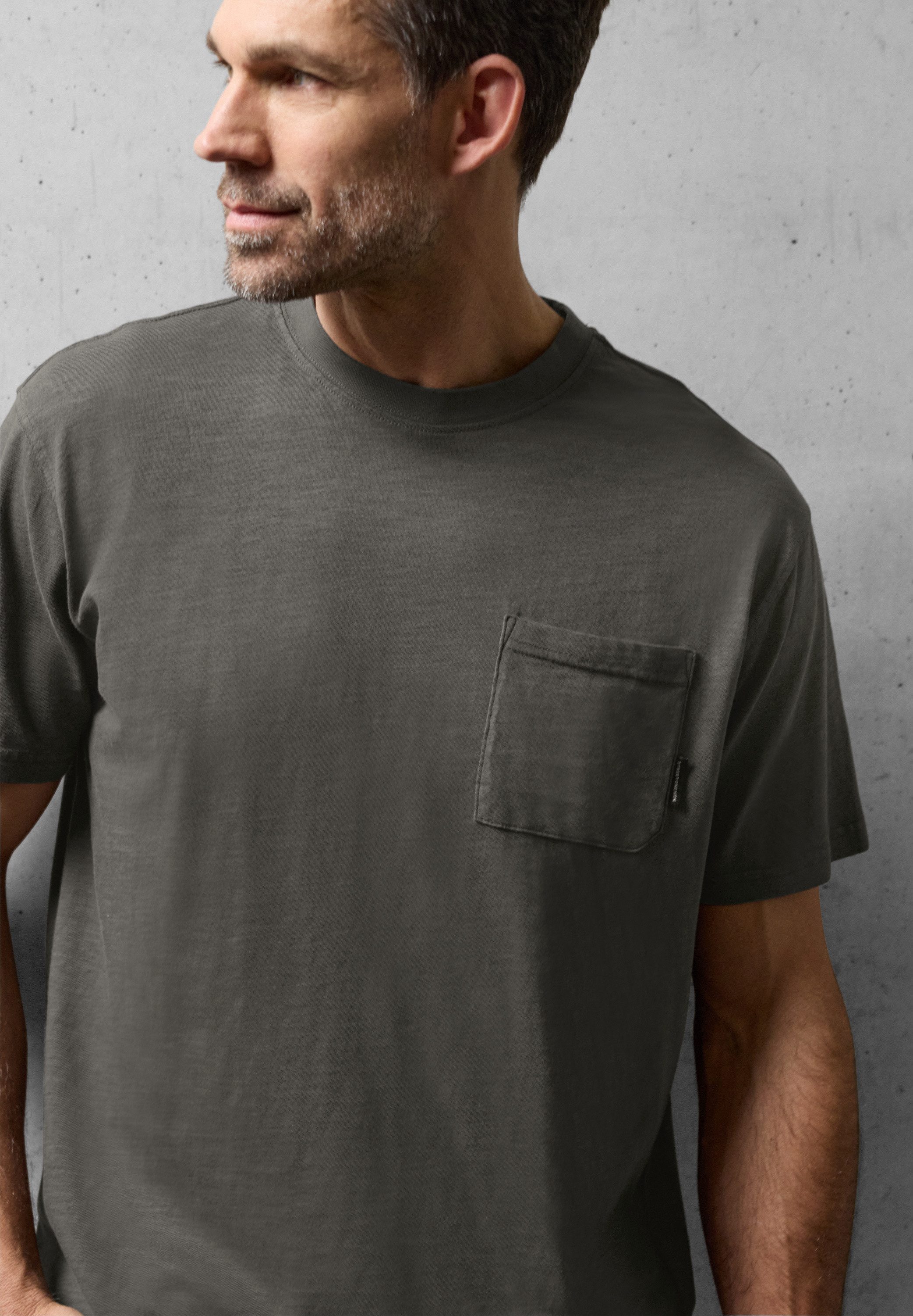 STREET ONE MEN T-Shirt aus reiner Baumwolle