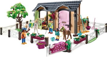 Playmobil® Konstruktions-Spielset Reitunterricht mit Pferdeboxen (70995), Country, (211 St), Made in Germany