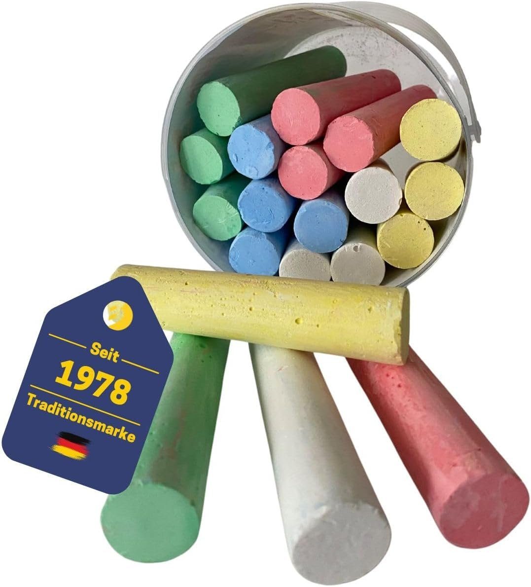 Malkreide Best Sporting Straßenkreide Kinder I 20 Kreidestifte 10,5cm lang
