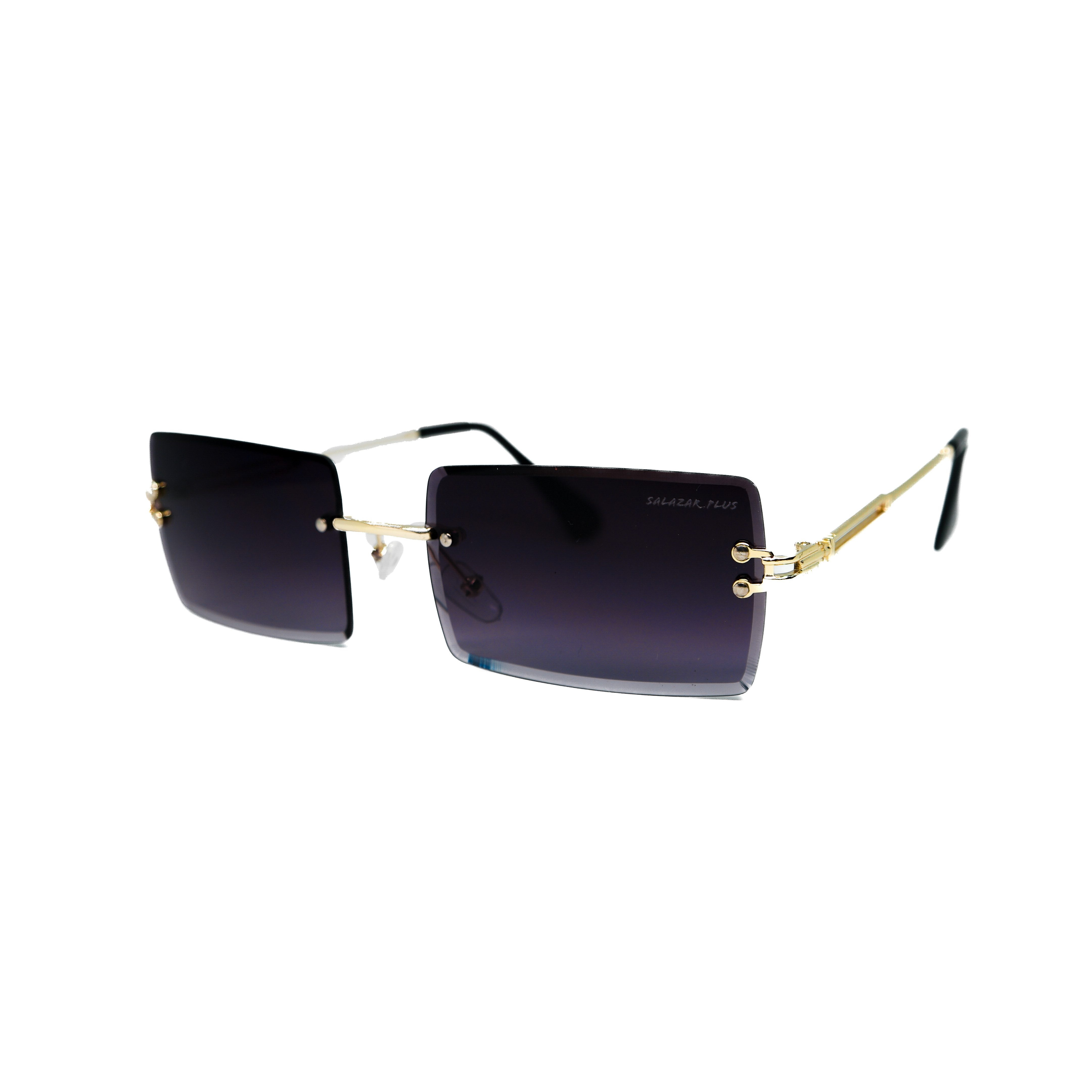 Sonnenbrille Randlos Rechteckig Unisex Rahmenlos Damen Herren leichte Brille