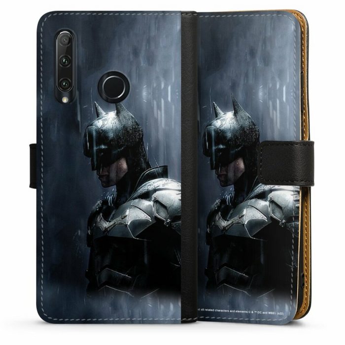 DeinDesign Handyhülle Batman Superheld Fledermaus Batman Grey Huawei Honor 20 Lite Hülle Handy Flip Case Wallet Cover