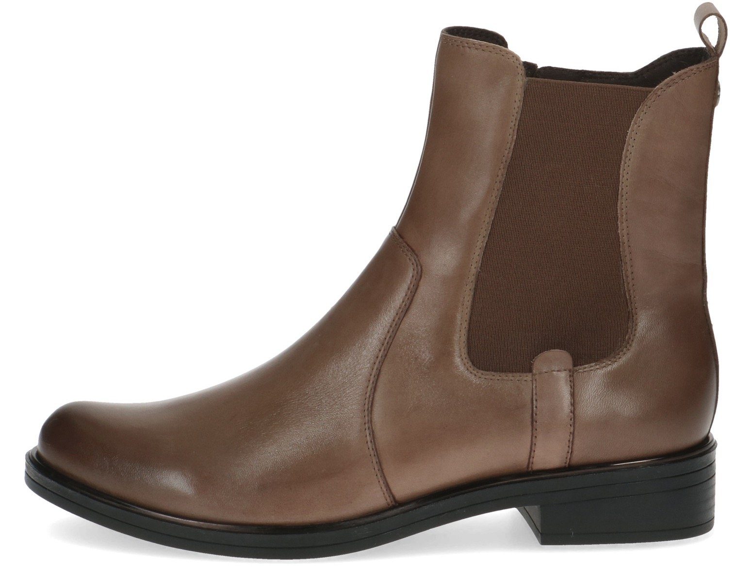 Optik in taupe Caprice klassischer Chelseaboots