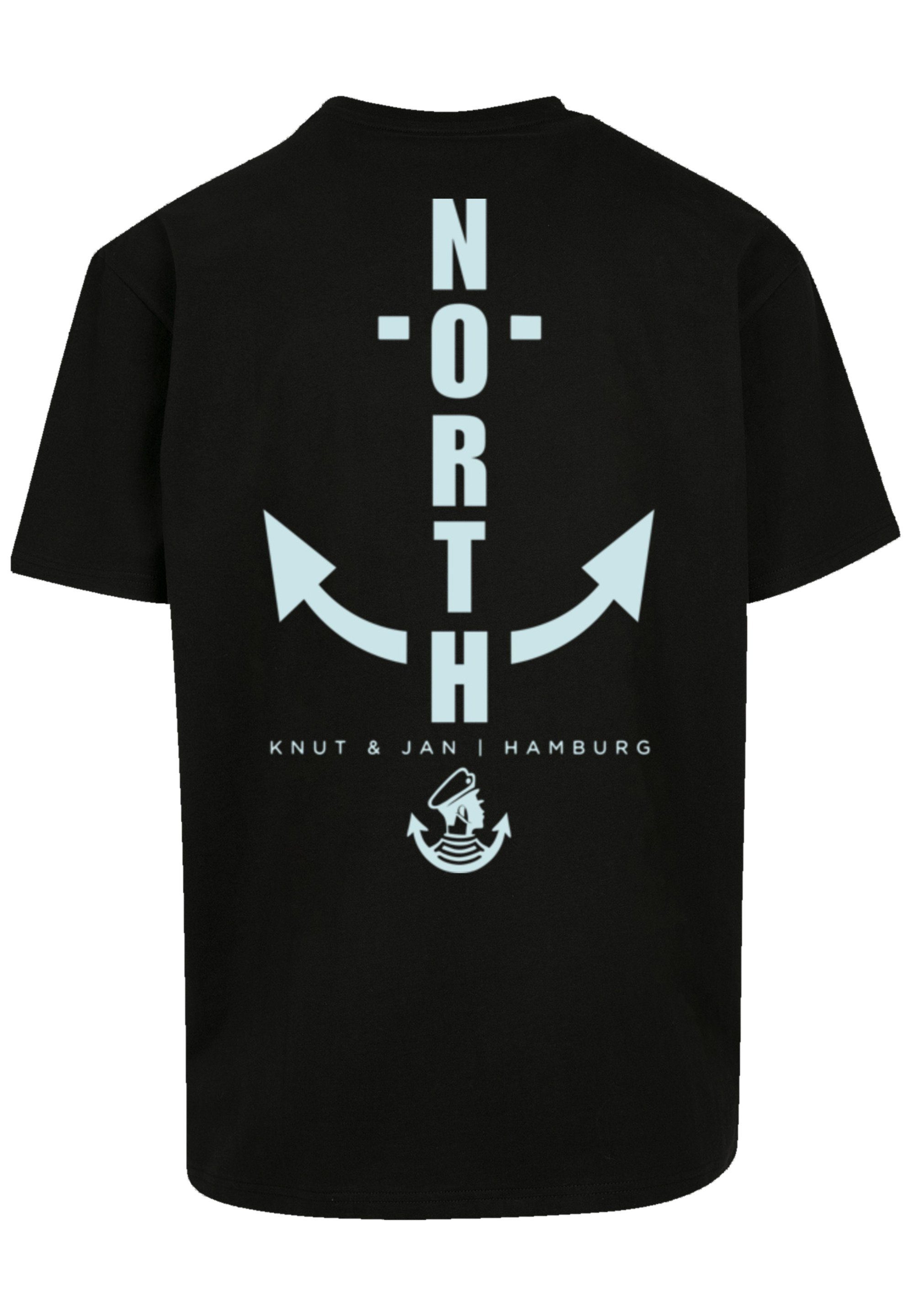 North Jan Anker & F4NT4STIC T-Shirt schwarz Print Knut Hamburg