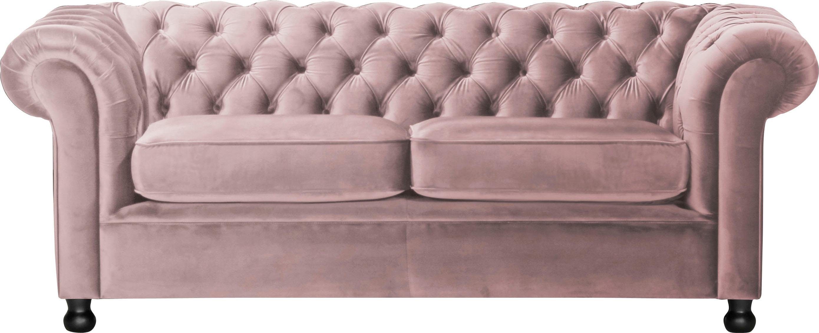 Home affaire Chesterfield-Sofa Chesterfield Home 3-Sitzer B/T/H: 192/87/75 günstig online kaufen