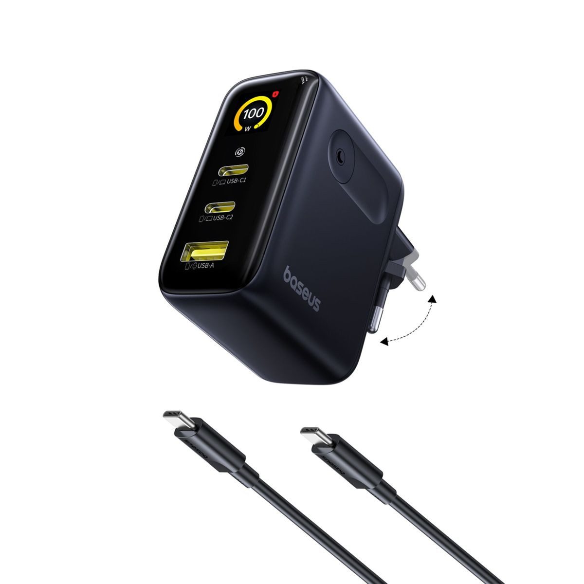 Baseus PicoGo AE21 Charger 2C+A 100W + Type-C 1.5m USB-Ladegerät
