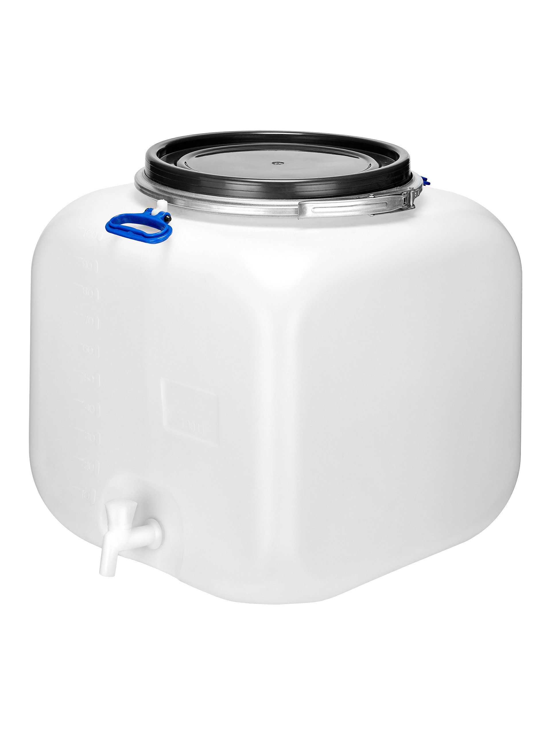 Garronda Regentonne 100L Weithalsfass mit Deckel Hahn quadratisch für Garte günstig online kaufen