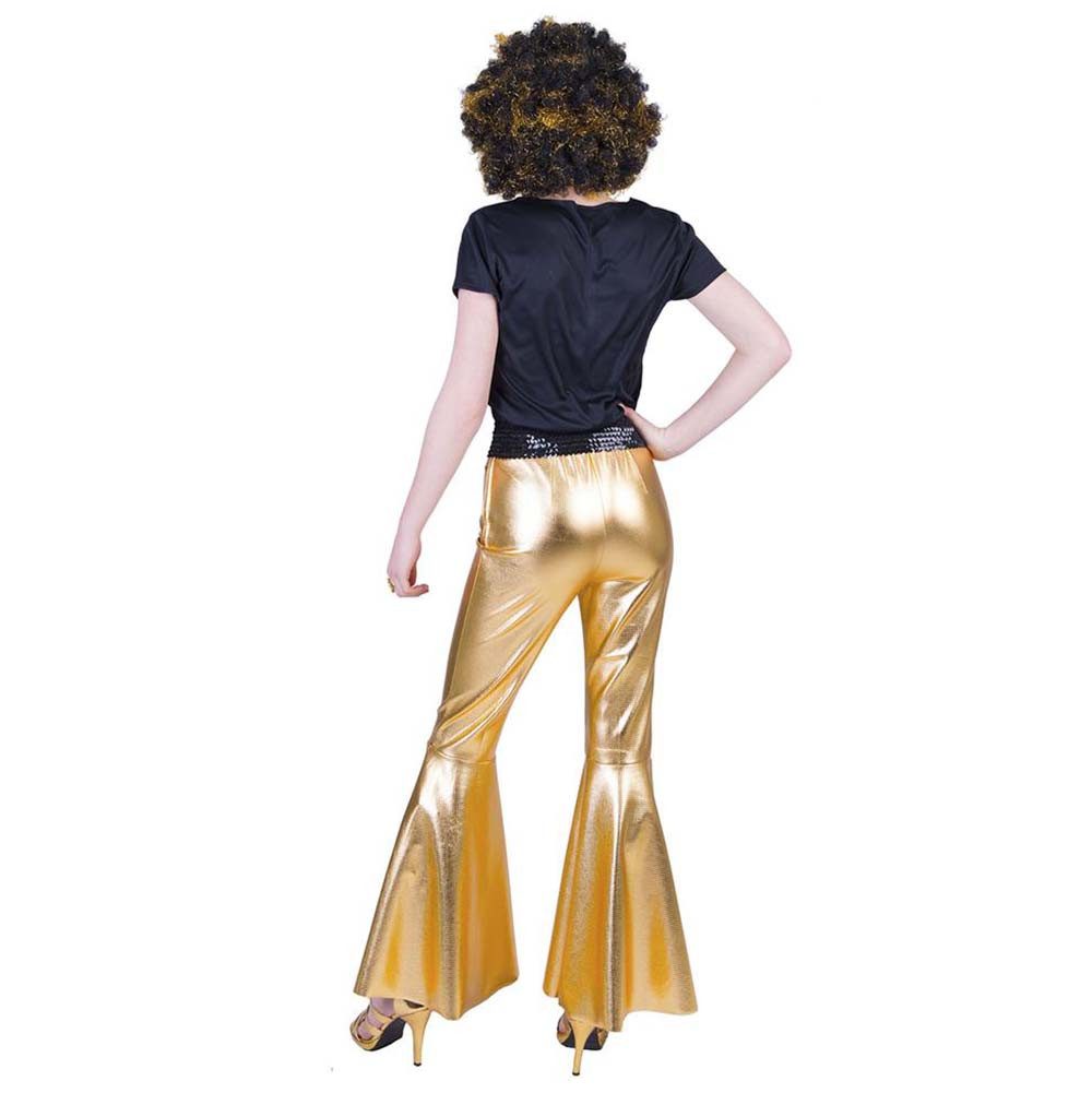 Funny Fashion Kostüm Schlaghose gold Damen