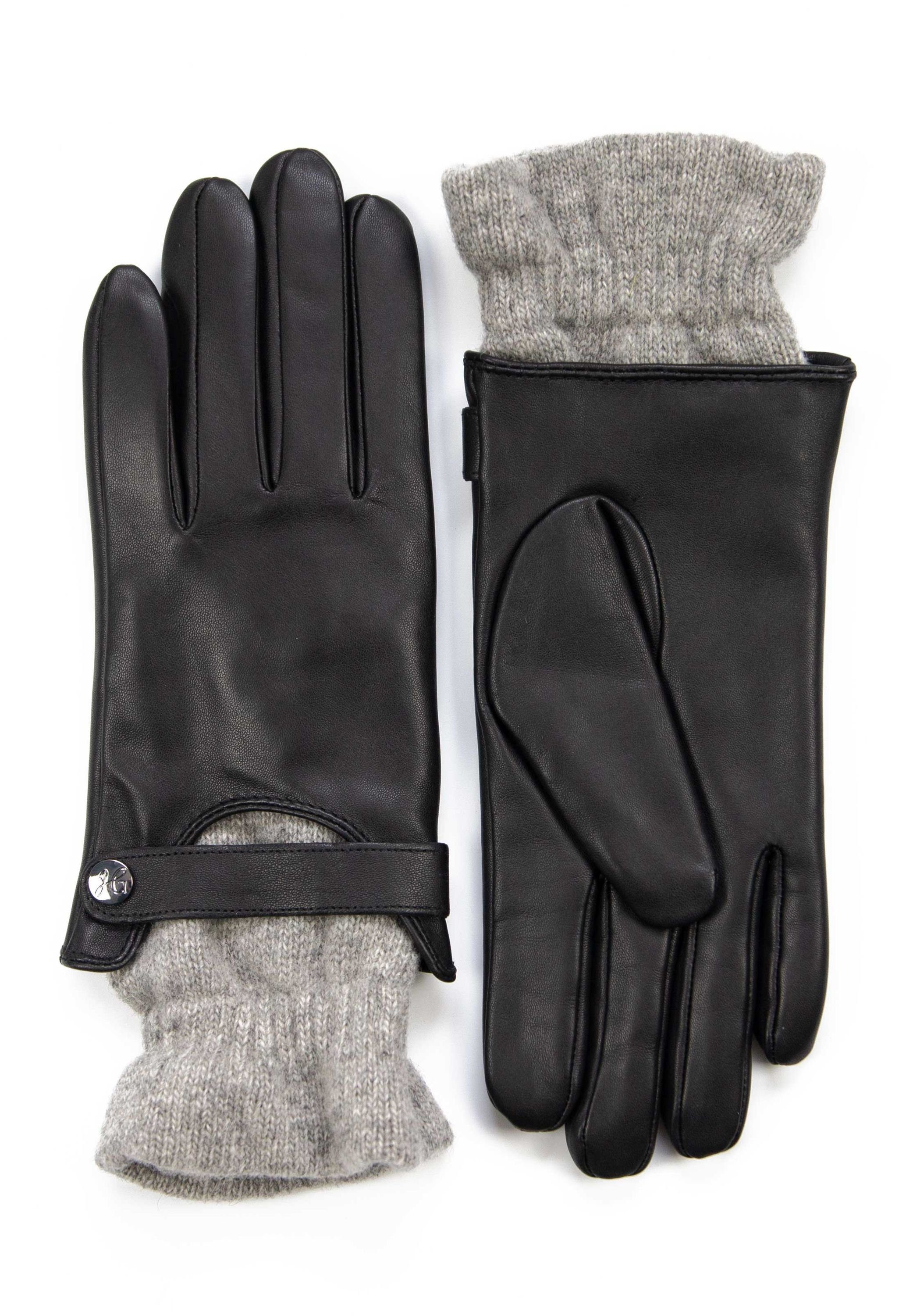 Hand Gewand by Weikert Lederhandschuhe STELLA 2021 Damen Lederhandschuhe + Strickbund + Touchscreenfunktion