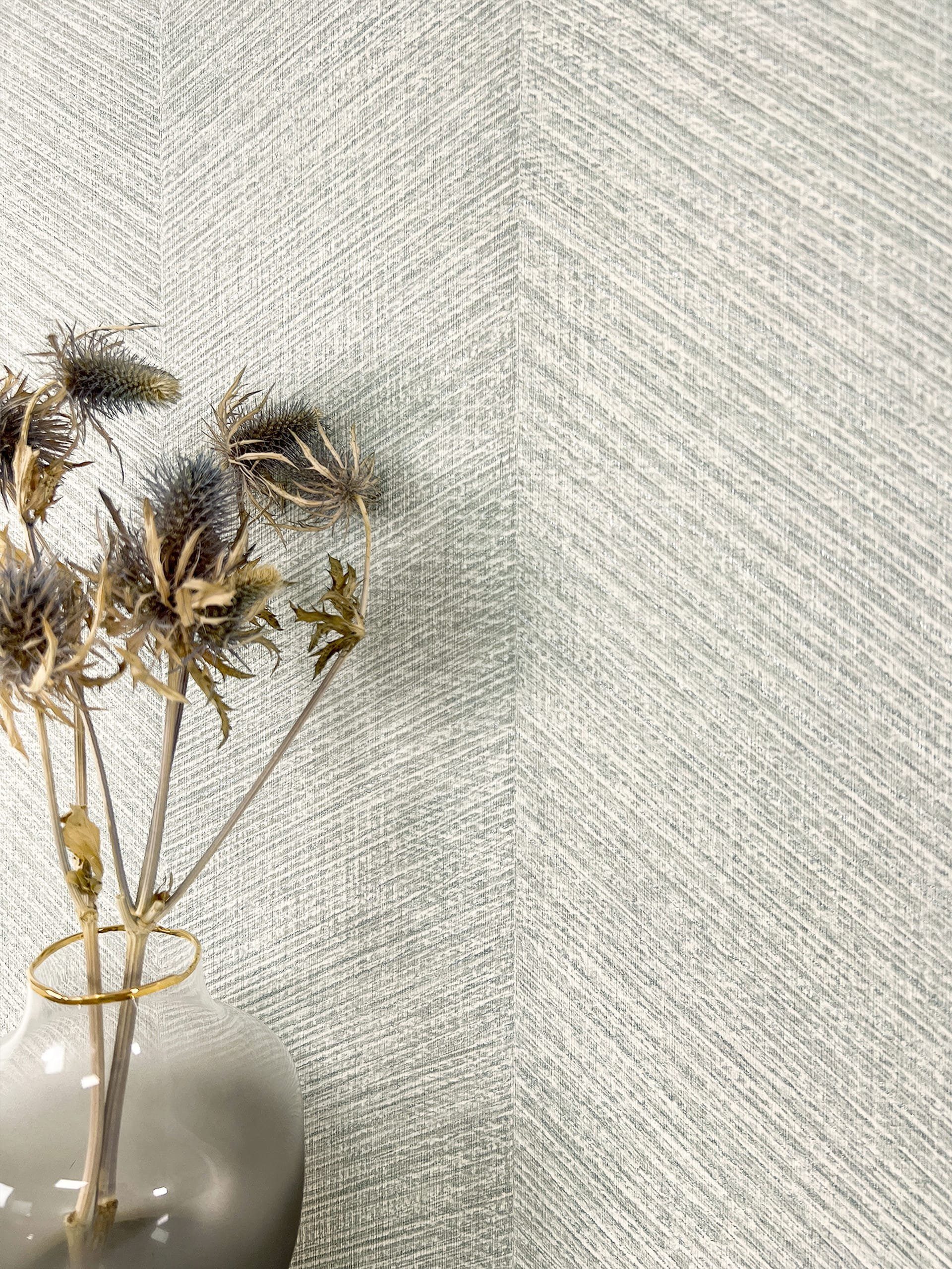 Newroom Vliestapete, Grau Tapete Streifen Streifen - Mustertapete Streifent günstig online kaufen