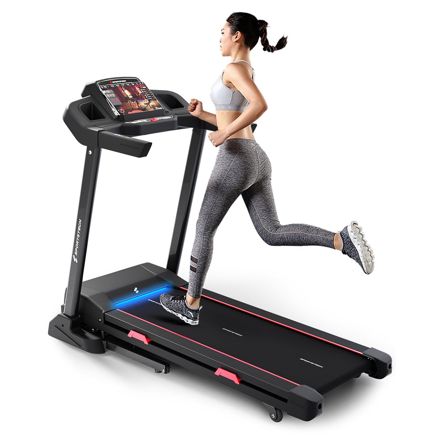 Sportstech Laufband F31s, klappbar, 16 km/h, Steigung, app-kompatibel