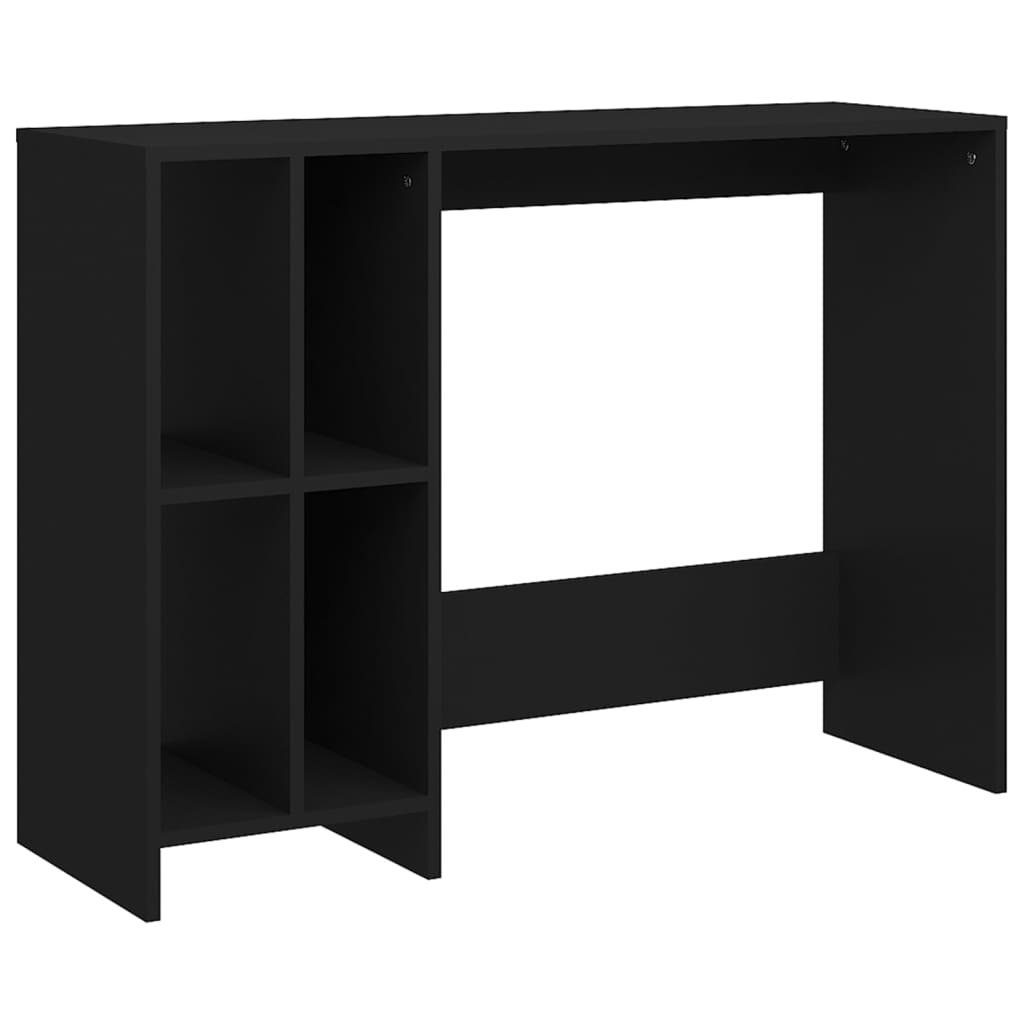 Schwarz 102,5x35x75 Schreibtisch Schwarz Schwarz Holzwerkstoff vidaXL | cm Computertisch