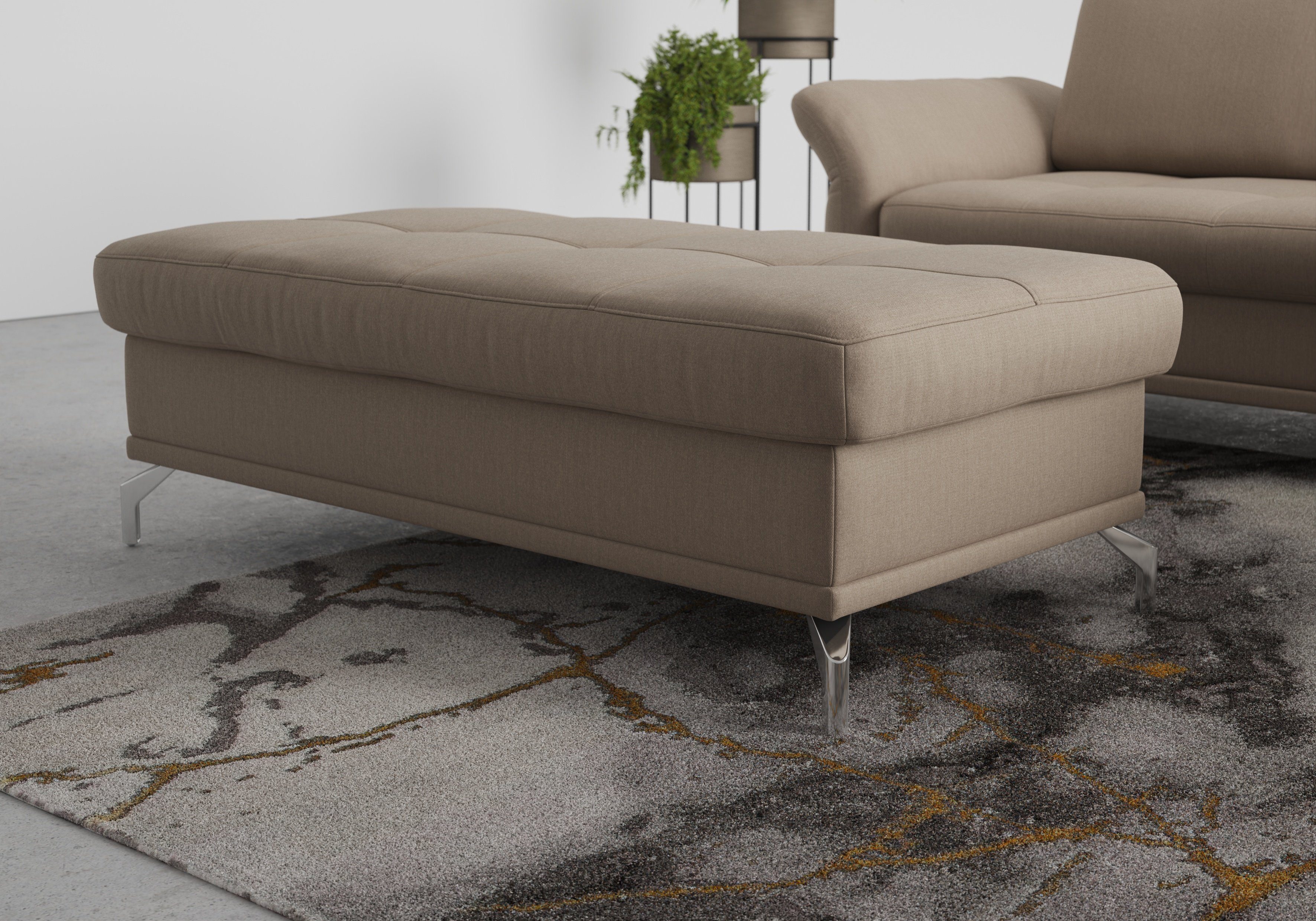 Home affaire Polsterhocker Palm Beach, passend zur Polsterserie "Palm Beach", B/T/H: 133/72/47