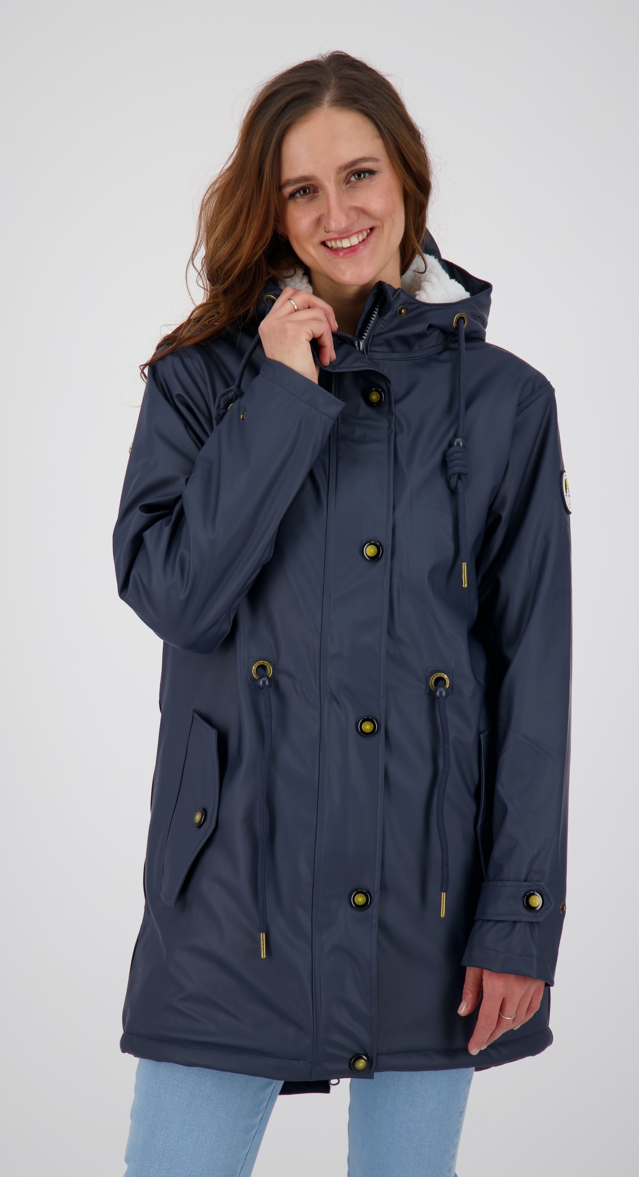 DEPROC Regenmantel WOMEN Größen Friesennerz Großen HALIFAX in navy NEW Active auch erhältlich