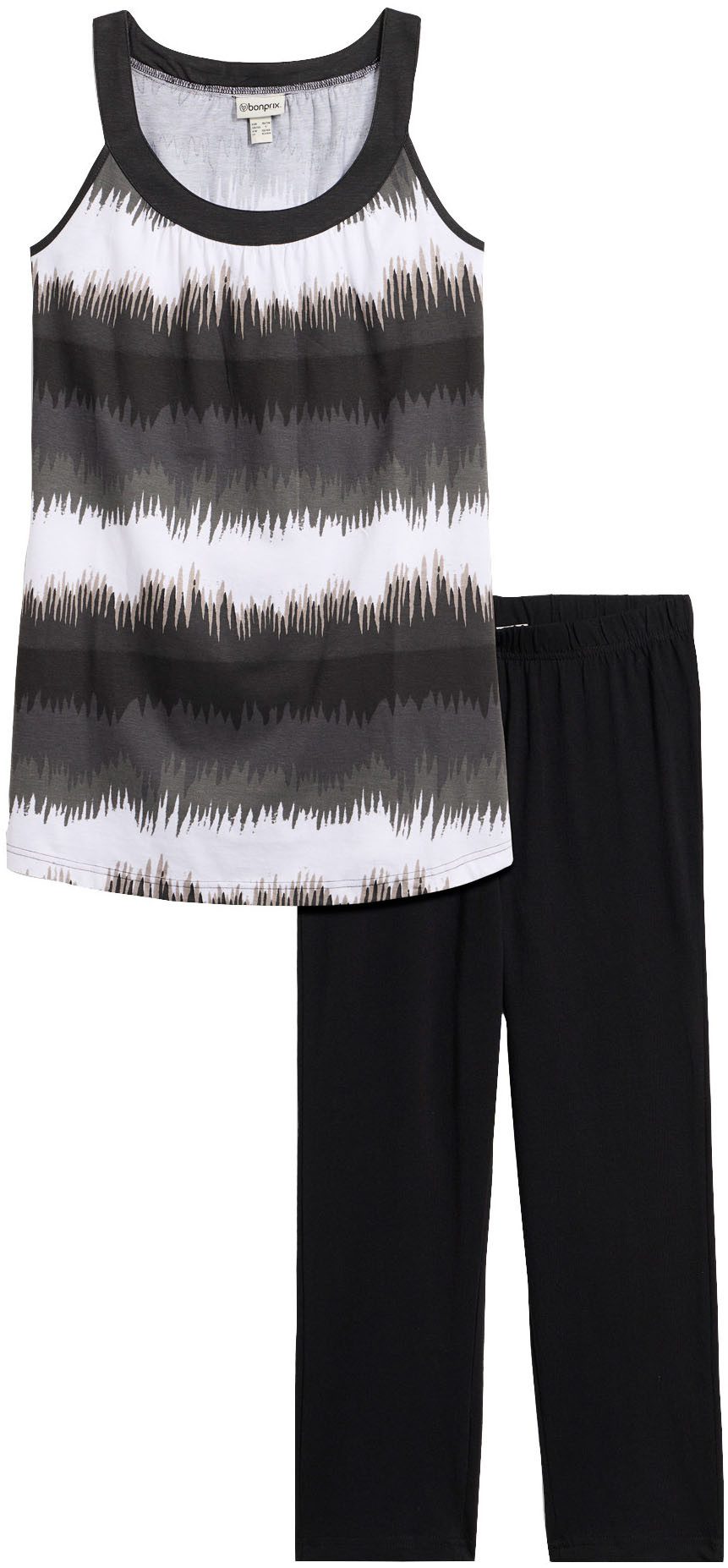 bonprix Jerseykleid (Set, 2-tlg) mit Capri-Leggings in 3/4-Länge