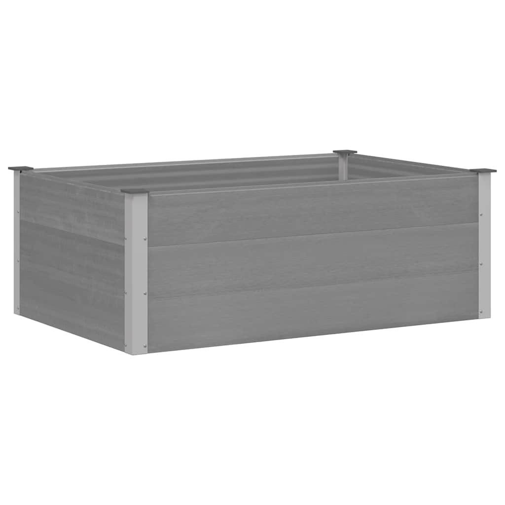 vidaXL Hochbeet Garten-Hochbeet WPC 150 x 100 x 54 cm Grau (1 St)