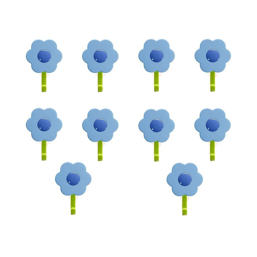 Kochblume Wandhaken Blumenhaken S, (Spar-Set, 10-St), Tragkraft bis zu 3,5 kg