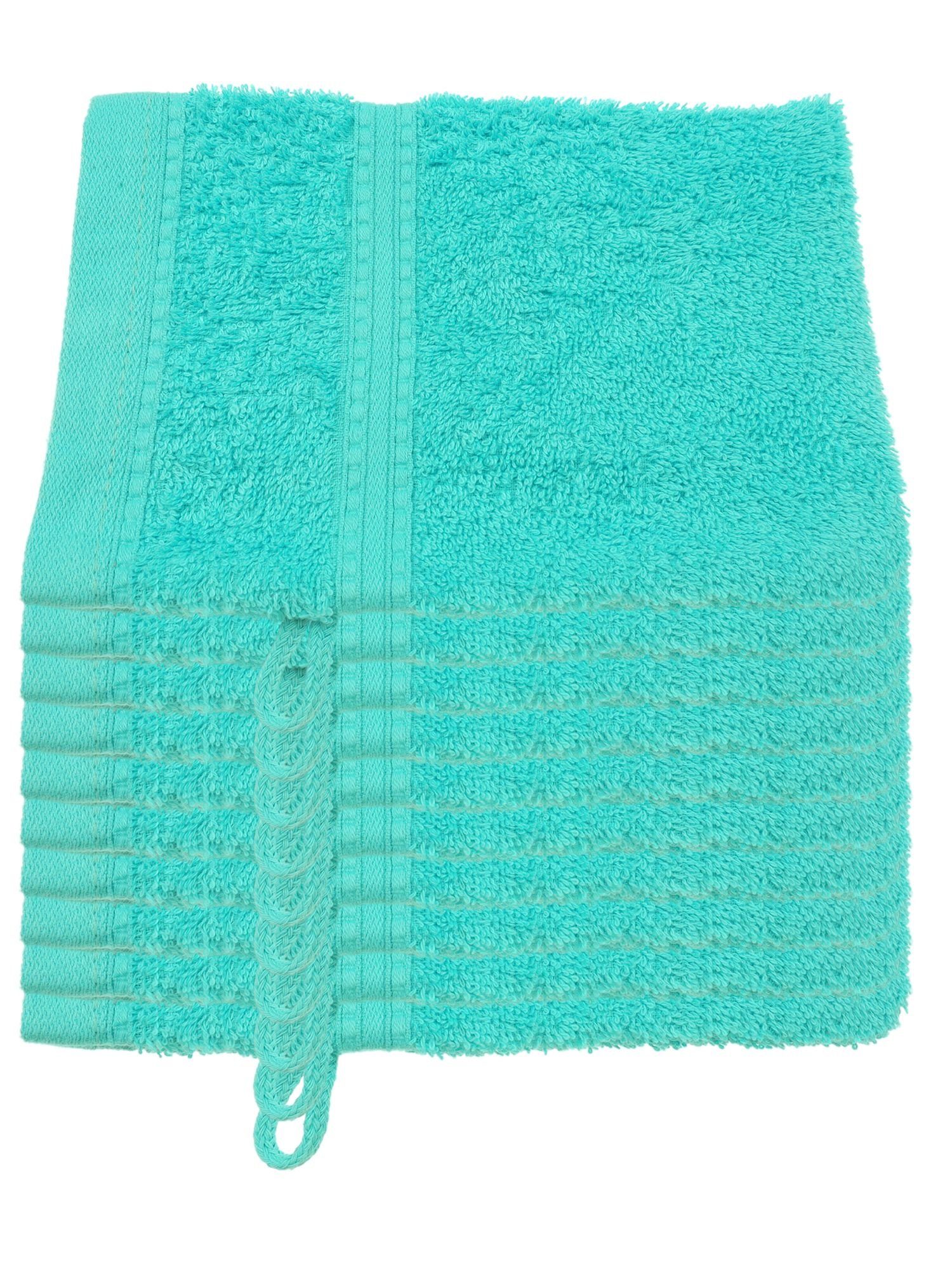 Julie Julsen Handtücher 10-Handtücher-Türkis, Bio-Baumwolle (10-St) günstig online kaufen