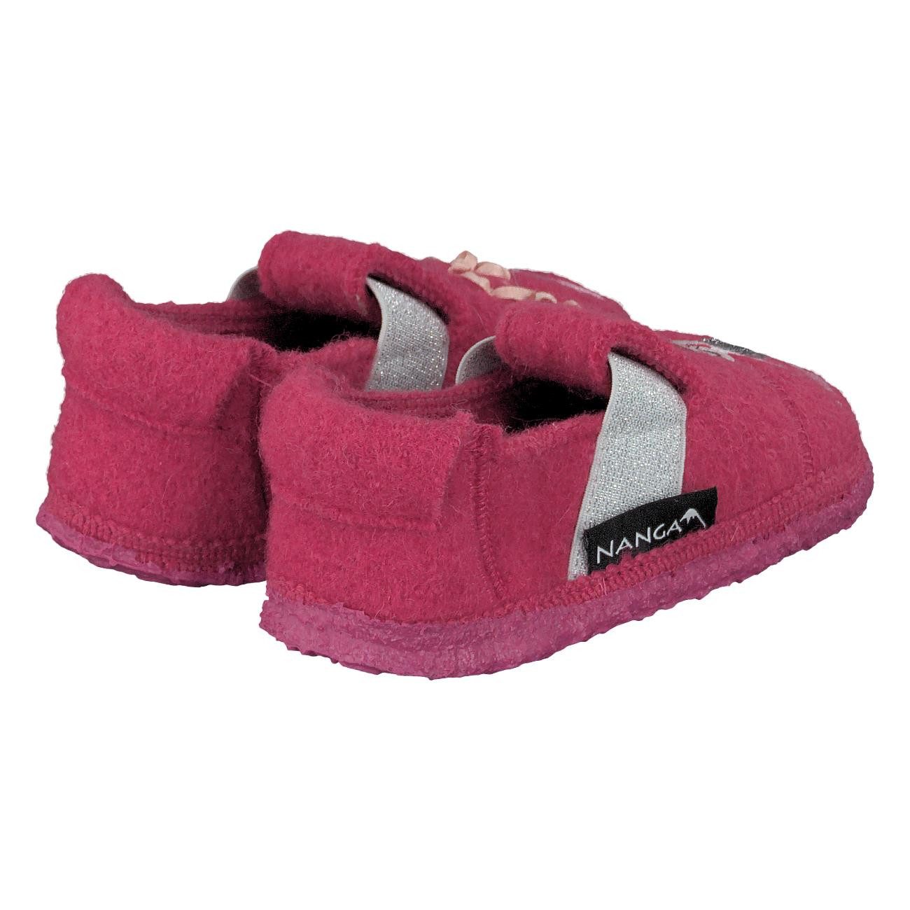 NANGA Nanga Ballet Hausschuh fuchsia Glitzer Hausschuh