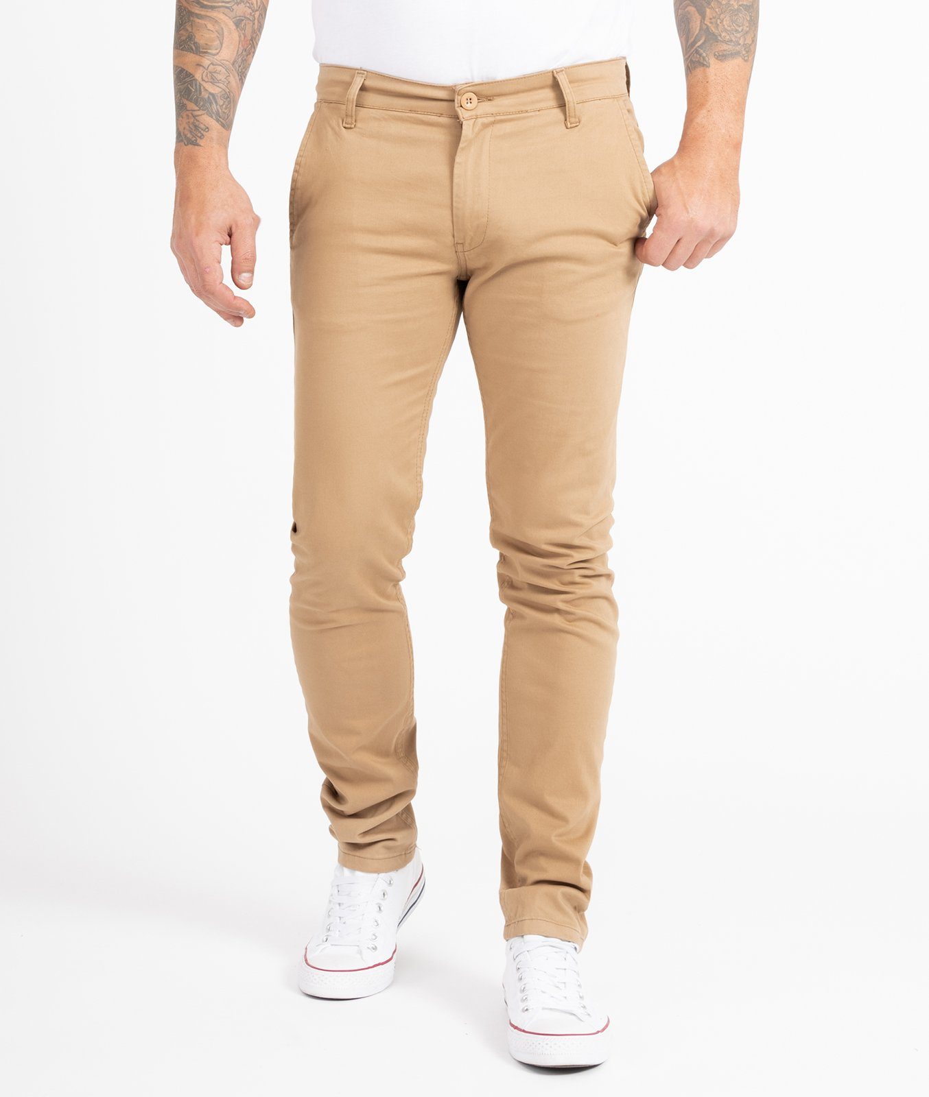 Indumentum Chinohose Herren Slim Fit Hose IS-305