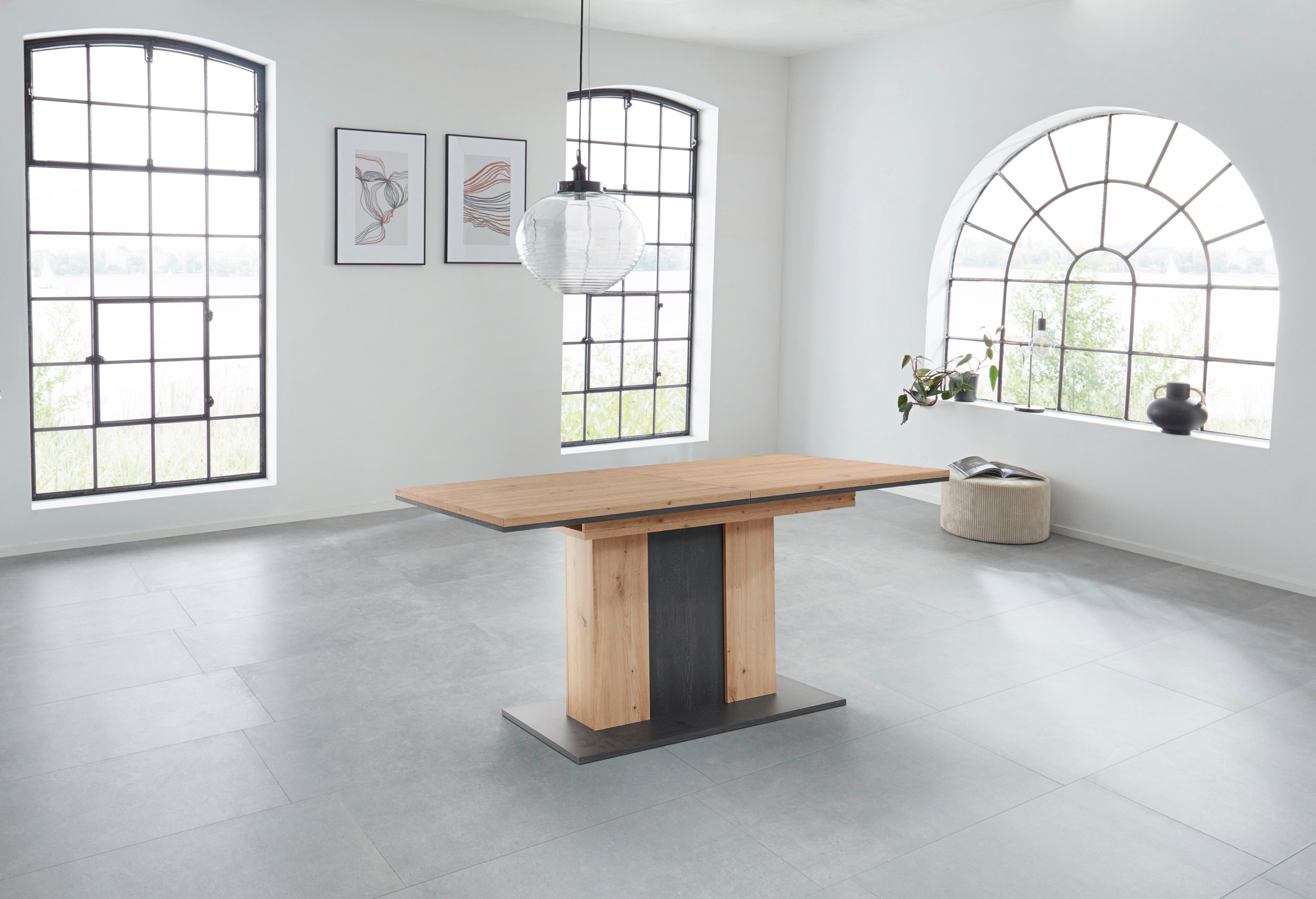 HELA Esstisch Atlanta T, Ausziehbar von Breite 160-210 cm günstig online kaufen