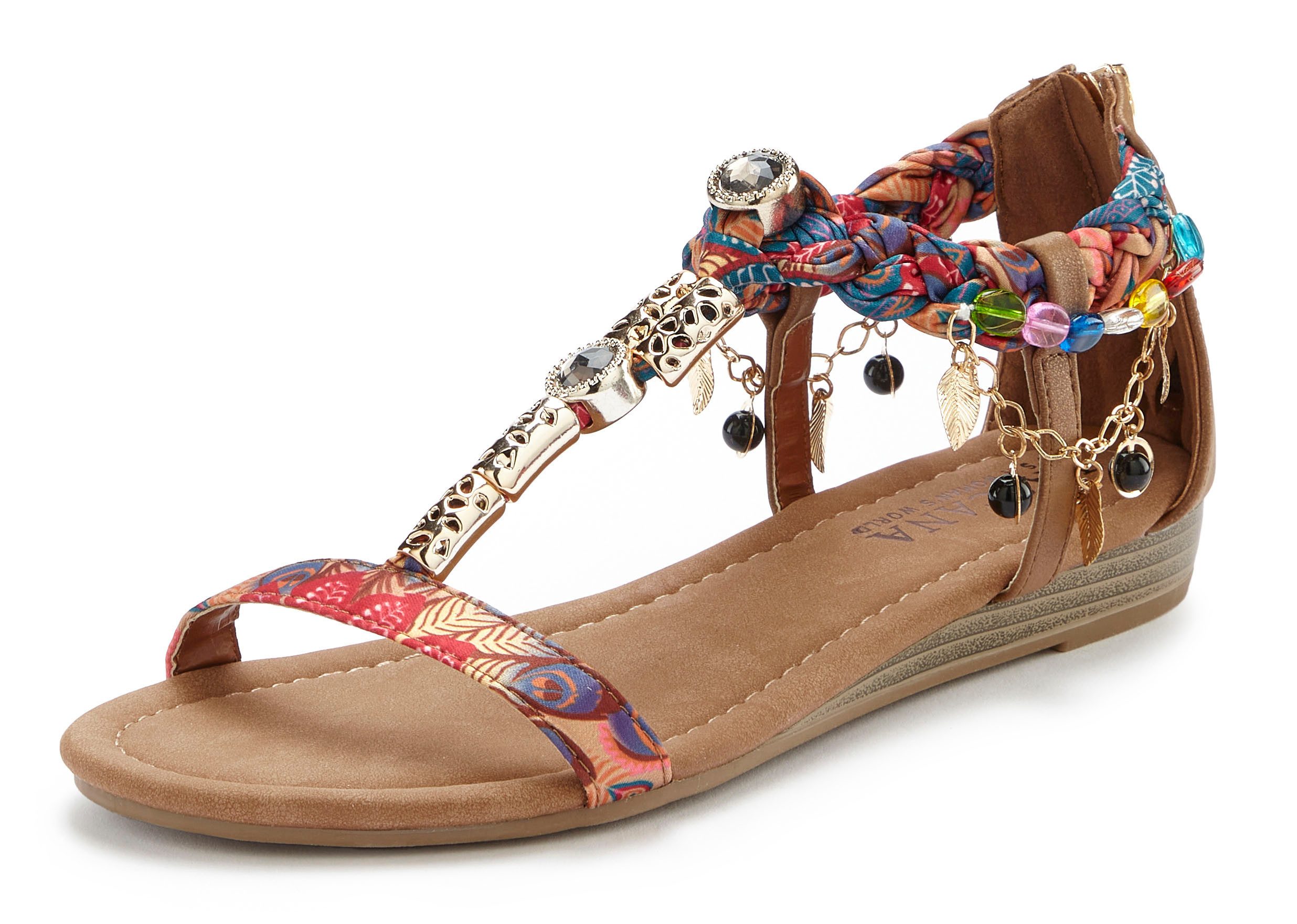 LASCANA Sommerschuh, Sandalette, Sandale mit Schmuckkettchen günstig online kaufen