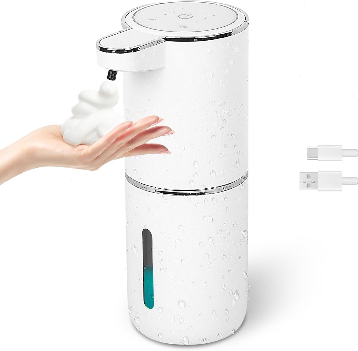 Seifenspender Seifenspender Automatisch 380ml Schaumseifenspender für Küche Bad Büro
