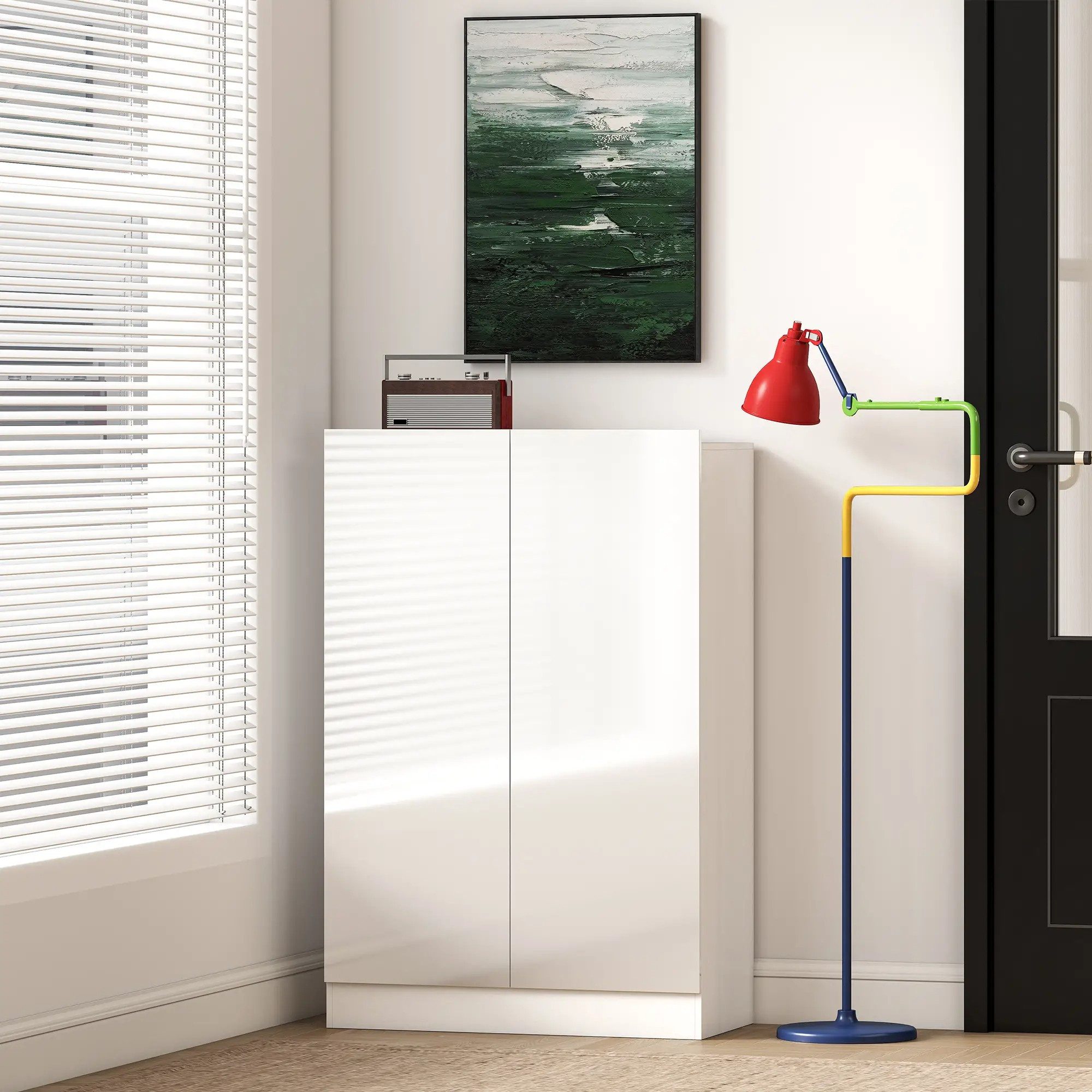 BlingBin Schuhschrank Schuhkommode mit 2 Klappen, Schuhregal (1er Set, 1-St günstig online kaufen