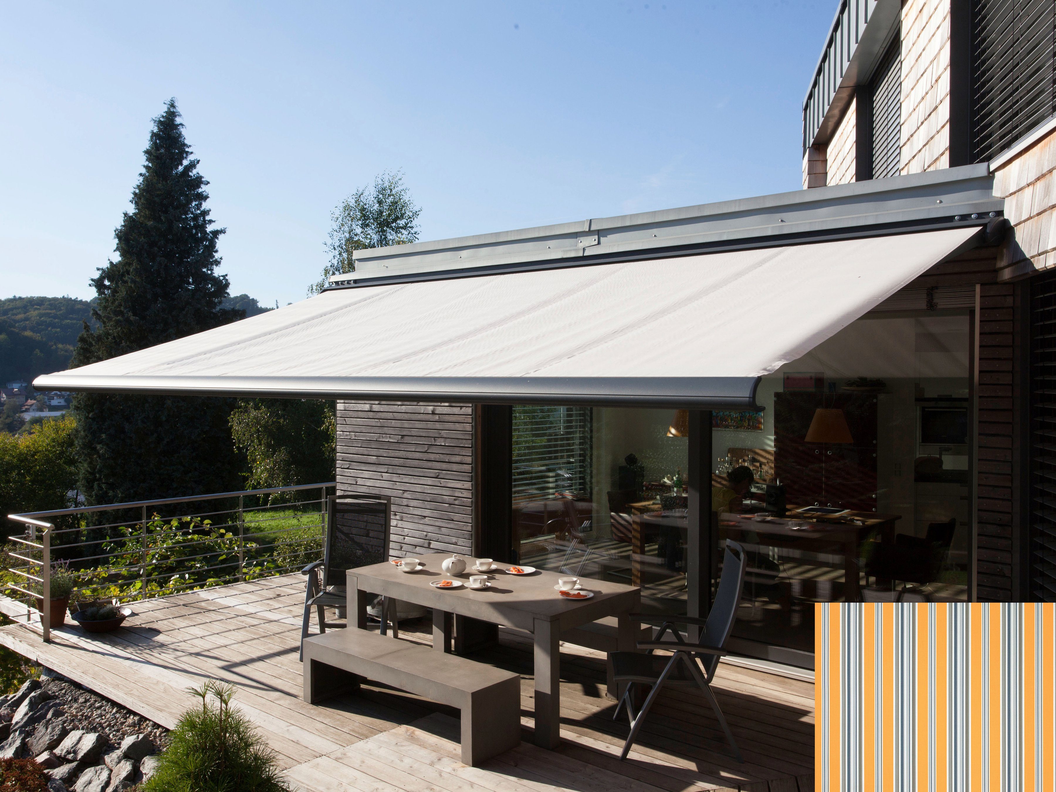 Wismar Kassettenmarkise Classic S-Compact Breite: 400 cm, Ausfall: 200 cm