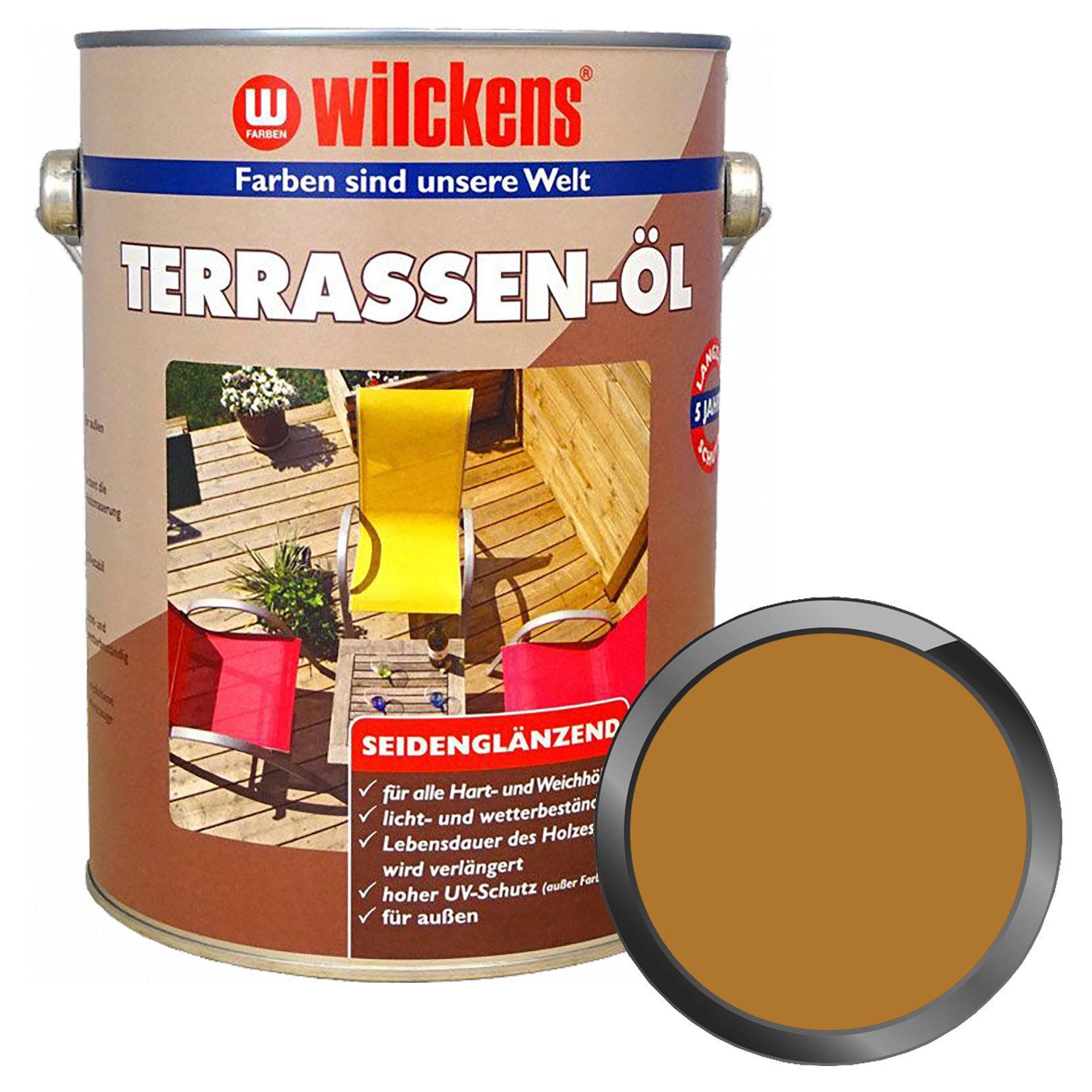 Wilckens Farben Holzöl Terrassen-Öl - 2.5 Liter