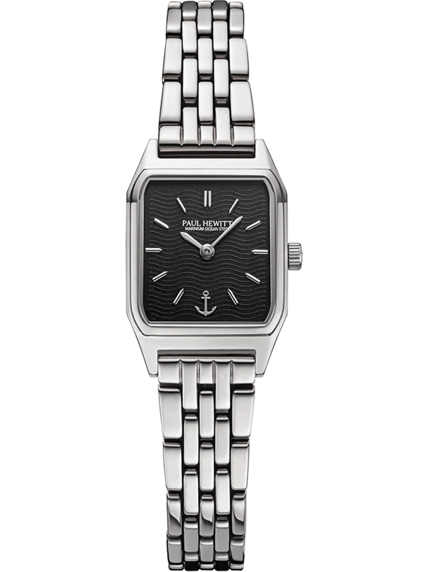 PAUL HEWITT Quarzuhr Paul Hewitt Damen-Uhren Analog Solar, Klassikuhr schwarz, silber