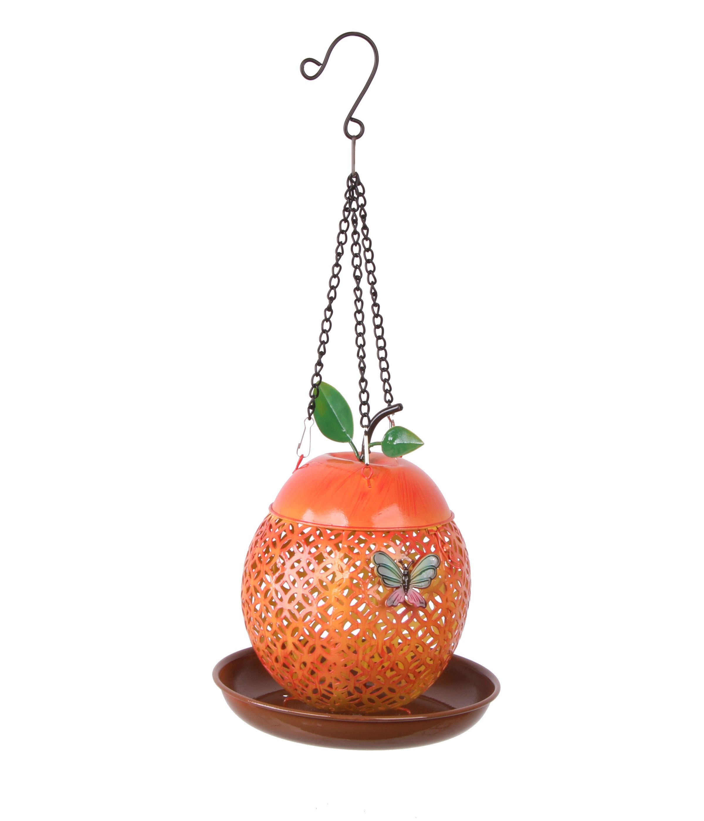 Vogelhaus Futterstelle Manzana für Wildvögel, Ø 18.5 cm, Höhe 43 cm, Metall