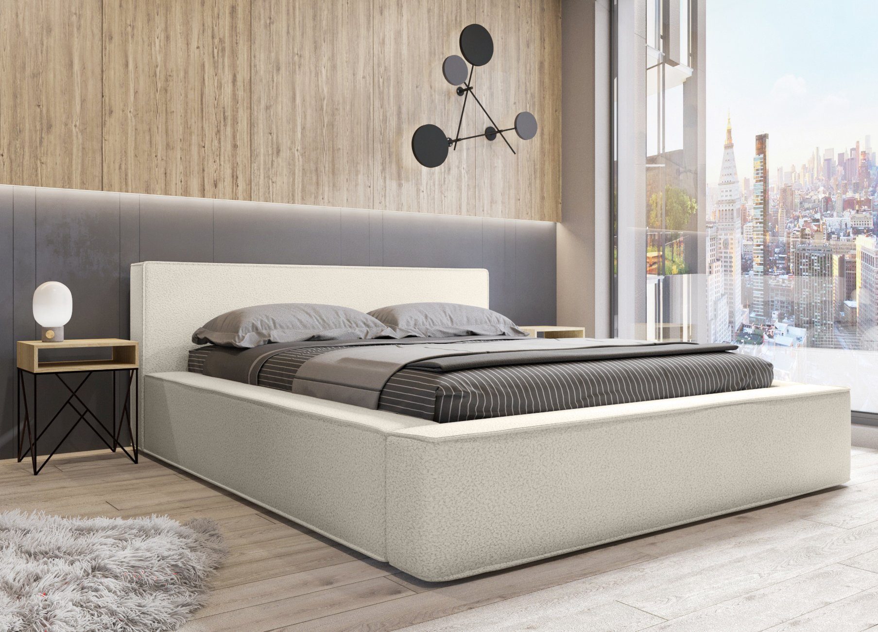 Fun Möbel Polsterbett Schlafzimmerbett OMAHA in günstig online kaufen